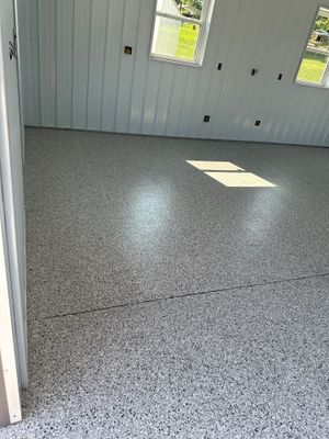 Garage Floor Coating using Coyote