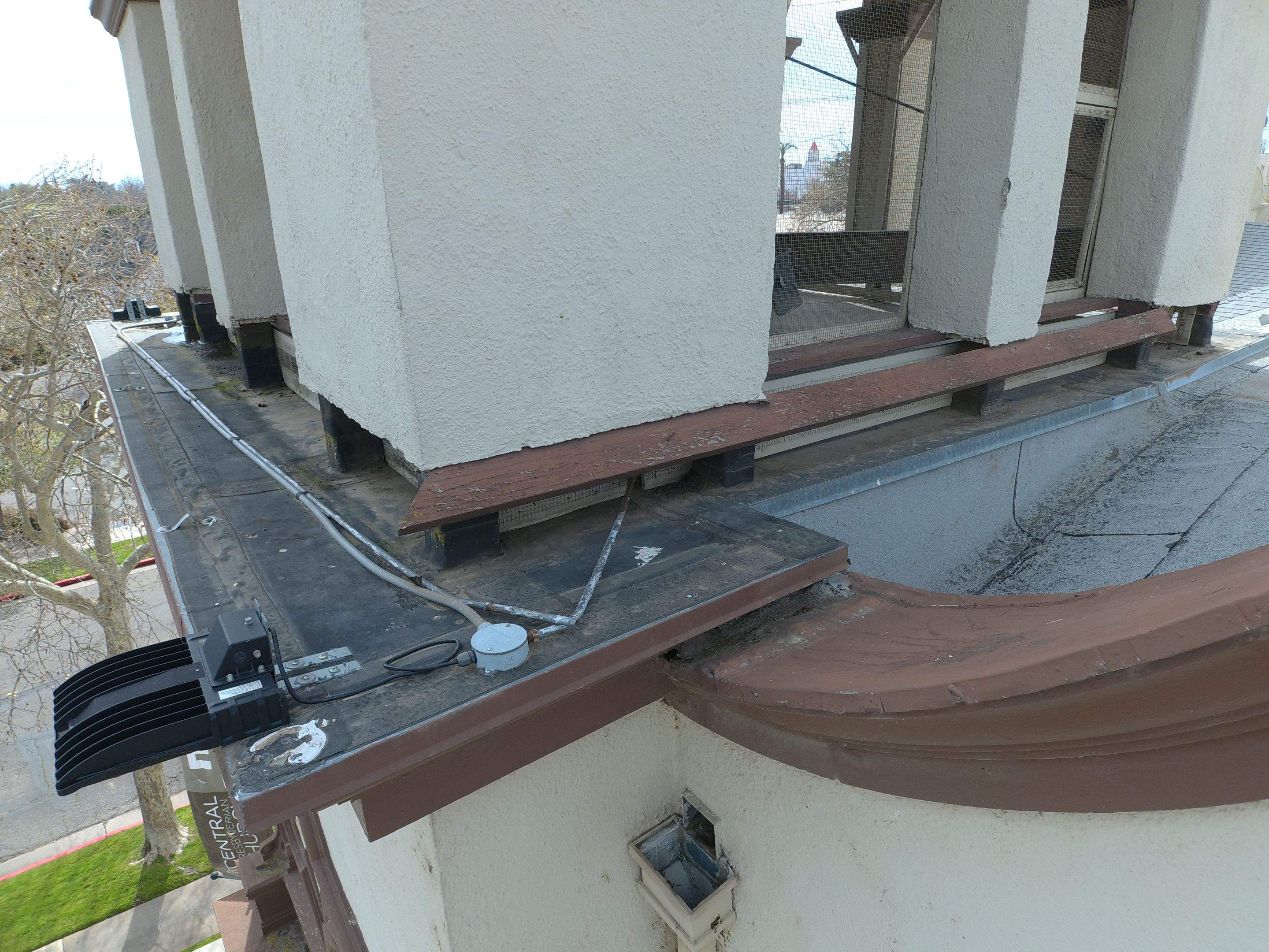  Presbyterian Church repairs to entrance architecture by Straight Edge Roofing Inc