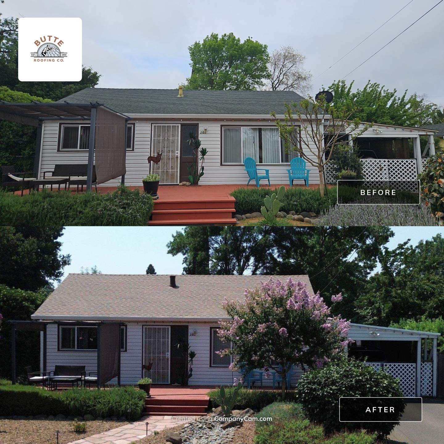 Chico shingle and Duro-last by Butte Roofing Company License #567600