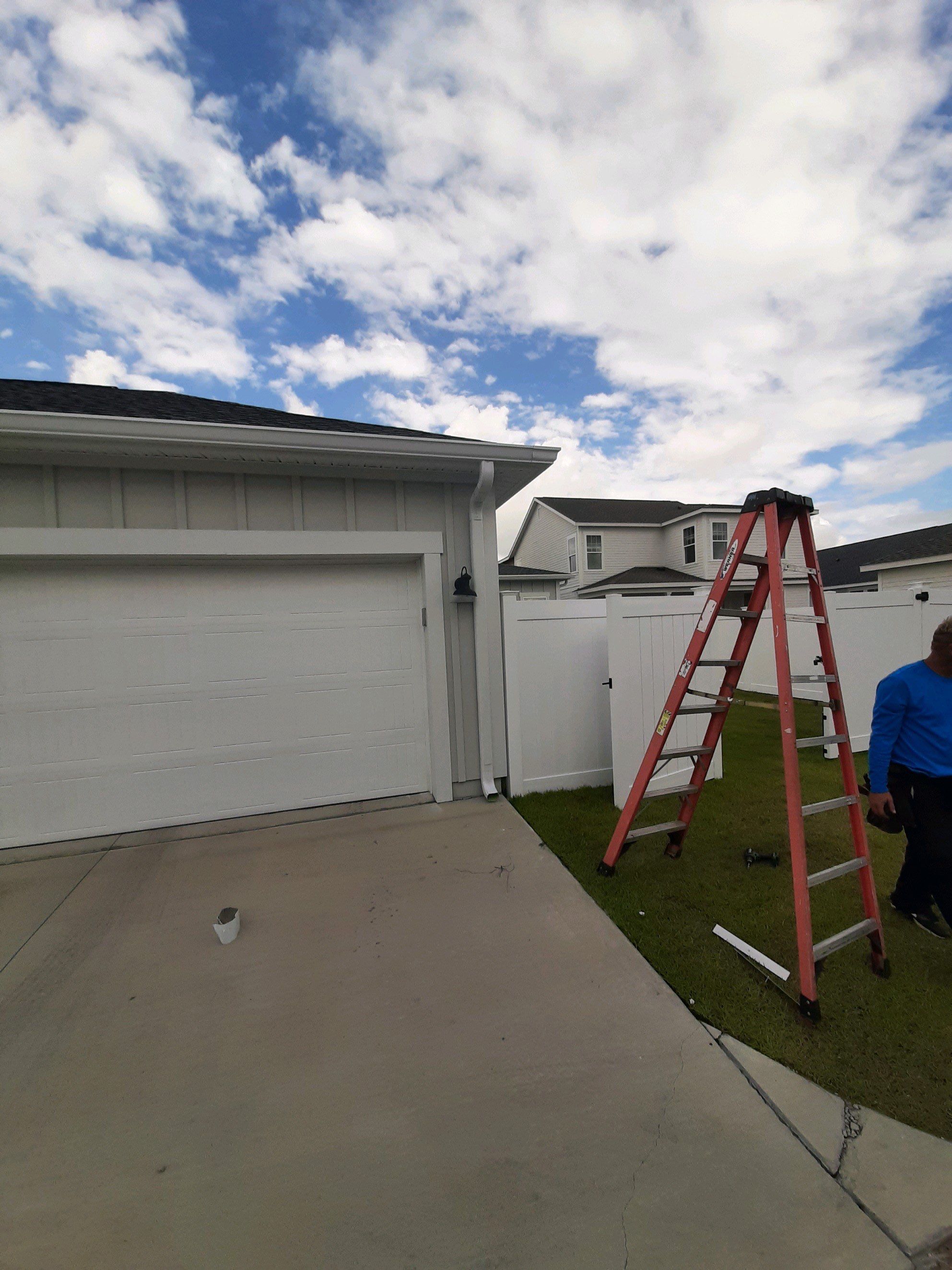 Seamless Gutter Installation using White K-Style Gutters by Gutter Professors