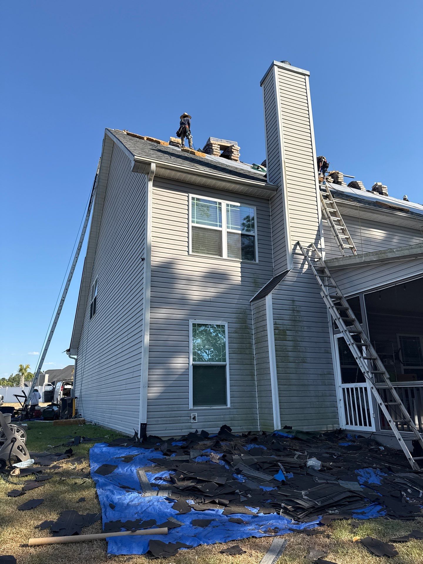 Asphalt Shingle Roof Replacement on Multi-Gabled Sanford Home by Prepare The Way Roofing
