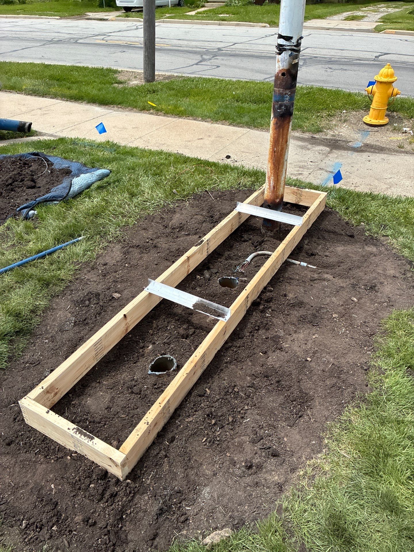 Monument Signage Installation and Site Wayfinding for Ford Meter Box by Hayes Design co