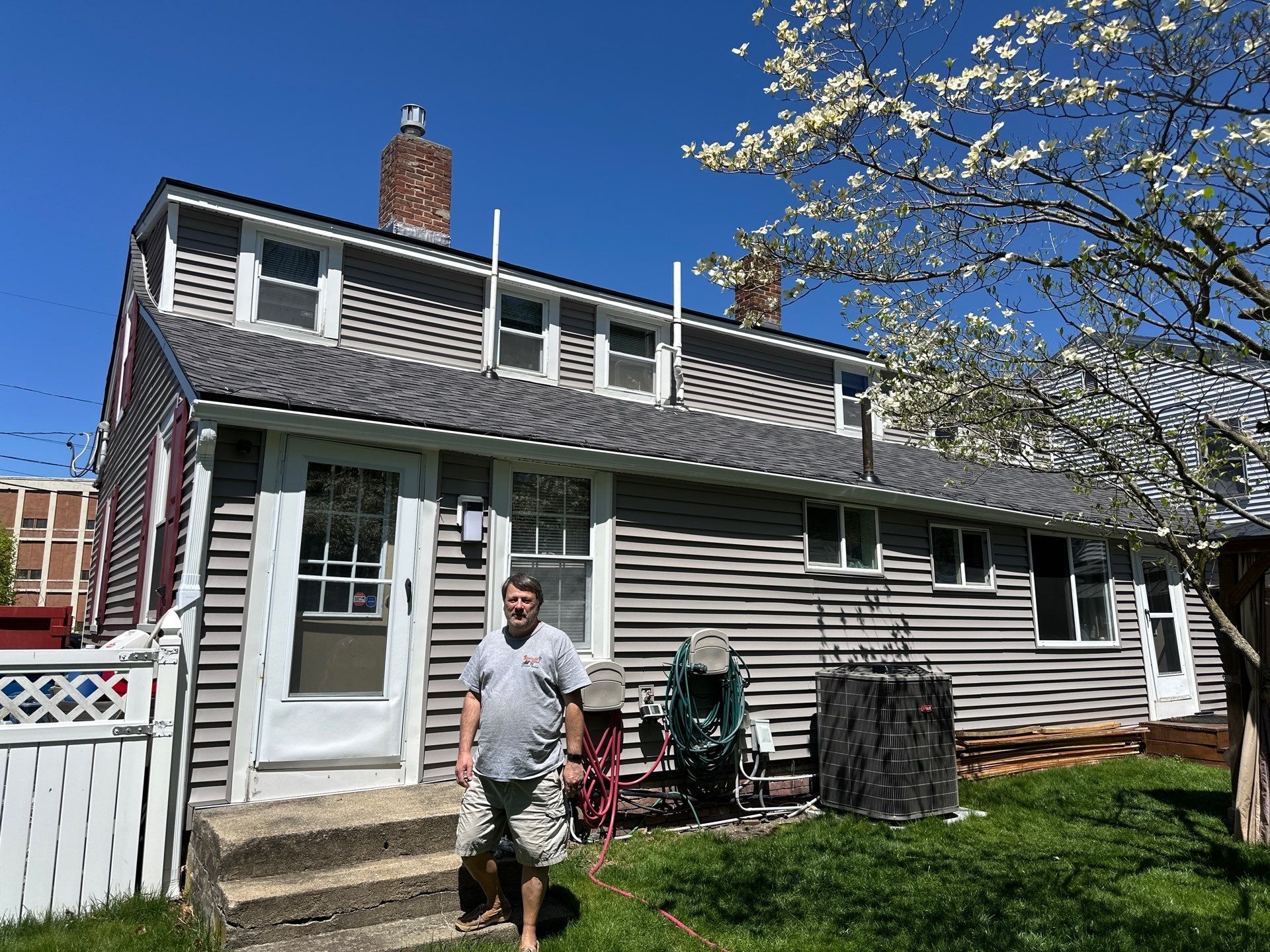 Roof Replacement with Owens Corning TruDefinition Shingles in Midnight Plum by Mighty Dog Roofing of Greater Middlesex County
