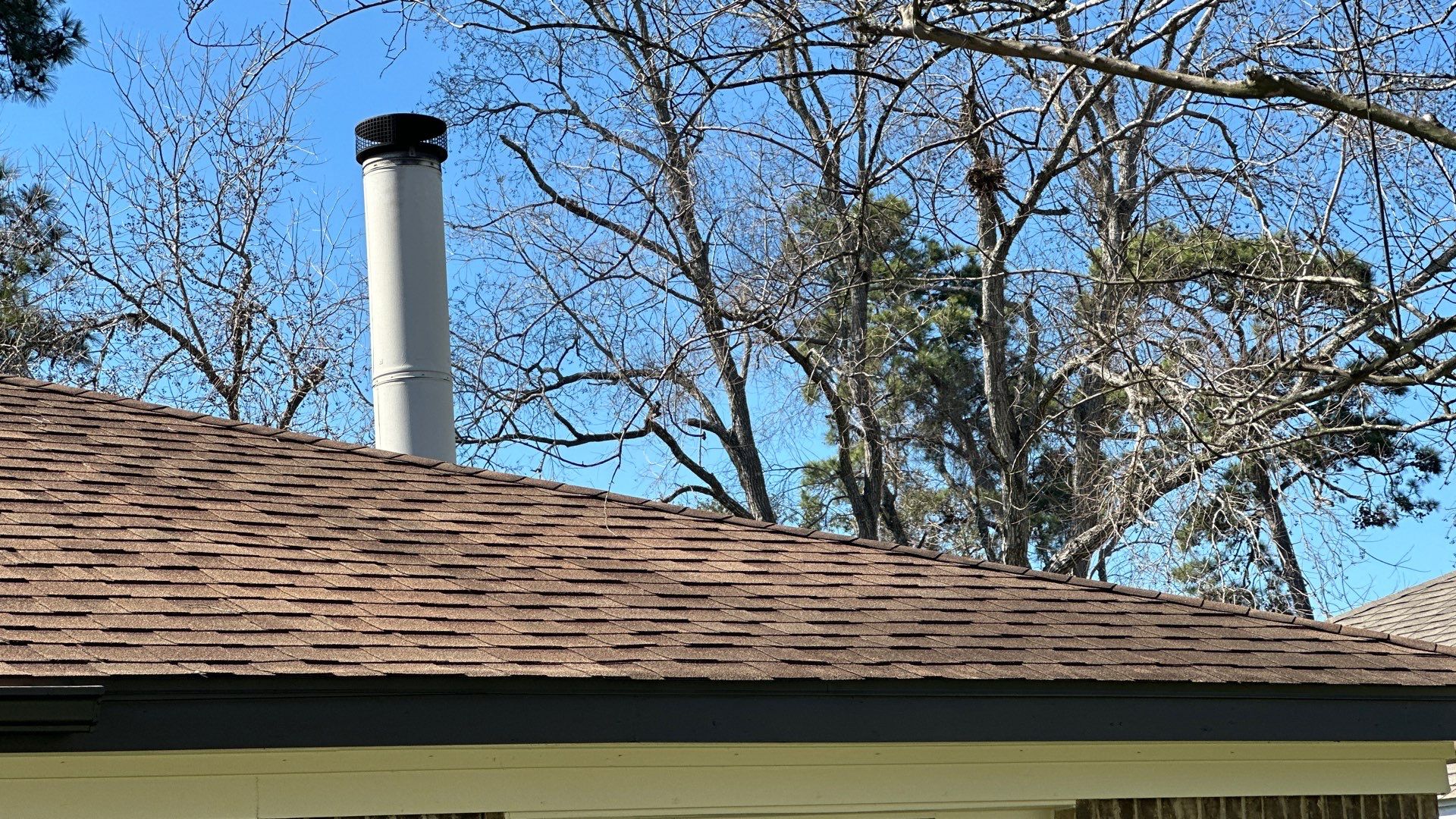 Roof Replacement with Ridge Vent & Flashing Details — Conroe, TX by PL Roofing & SB Roofing, LLC.