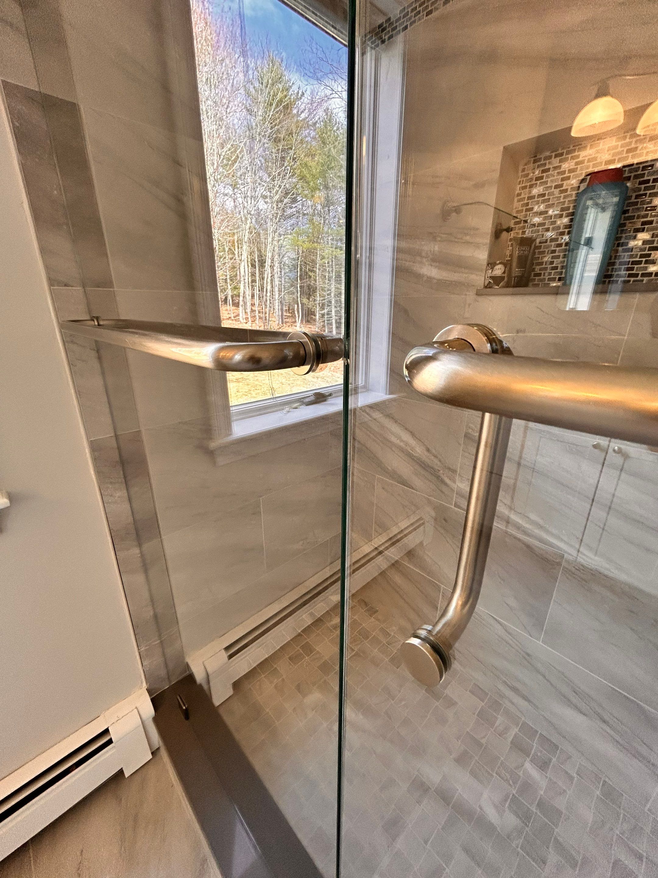 Shower Enclosure using Tempered Shower Glass by Cheshire Glass Company