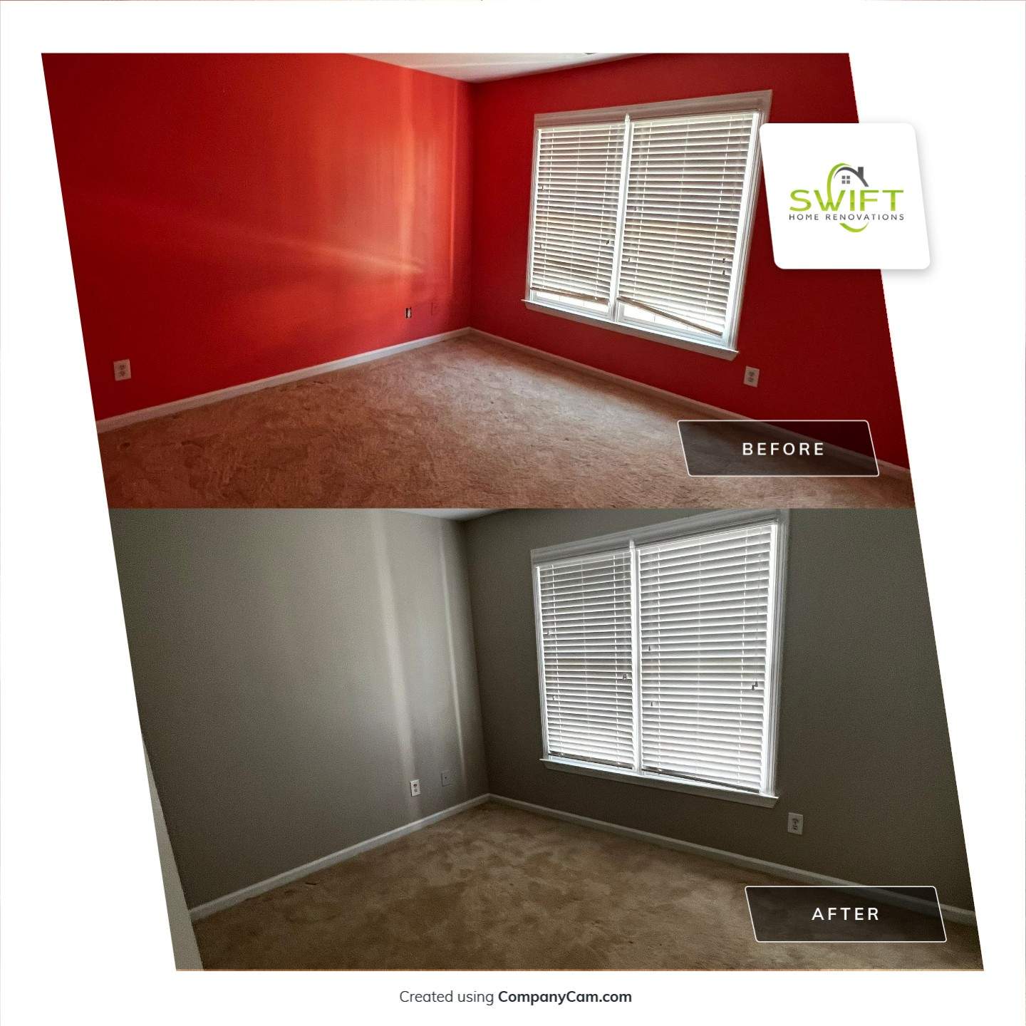 Full Interior Home Repaint and Neutral Color Refresh in Kennesaw by Swift Home Renovations