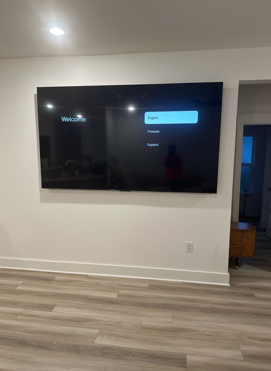 Oversized TV Mounting Projects by Hangman Mounting & Installation 