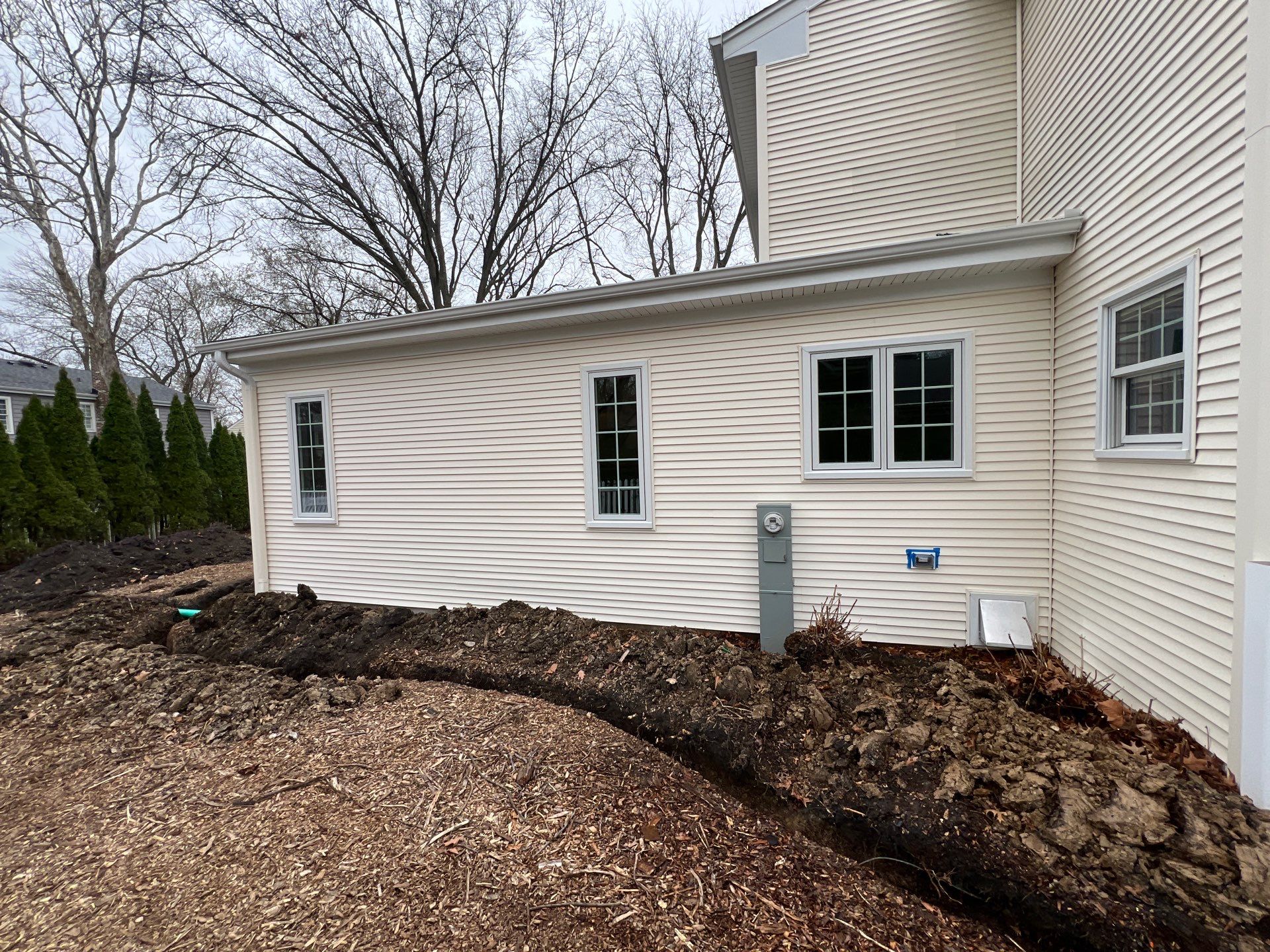 Housewashing  using Algaecide, soft wash soap by Northern Power Washing LLC.