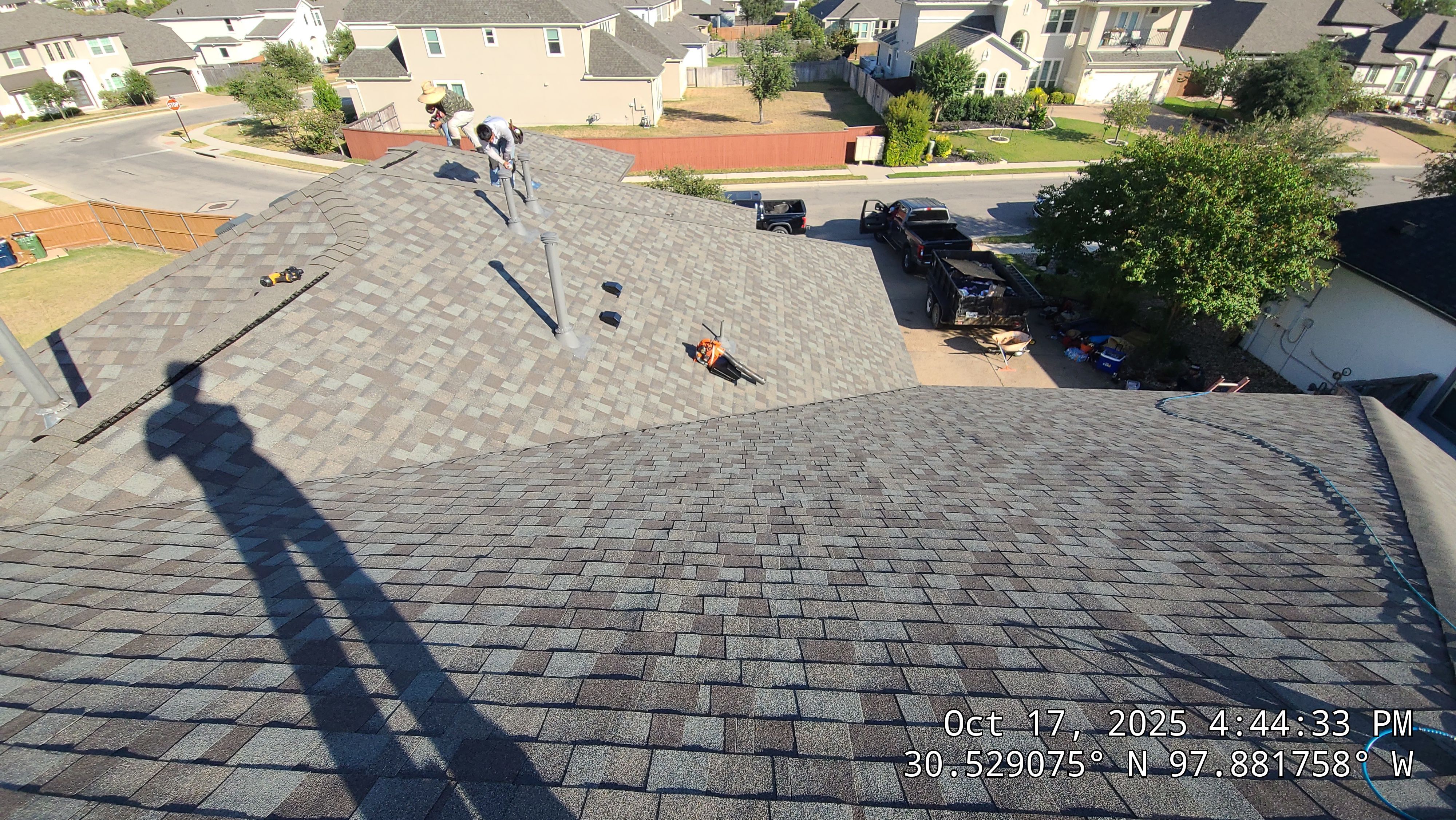 Full Residential Roof Replacement with Architectural Shingles in Leander by Caliber Restoration LLC
