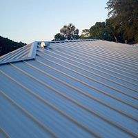 24ga 1.5" Mechanical Seam Mill Finish  by Total Roofing System The Metal Roof Experts