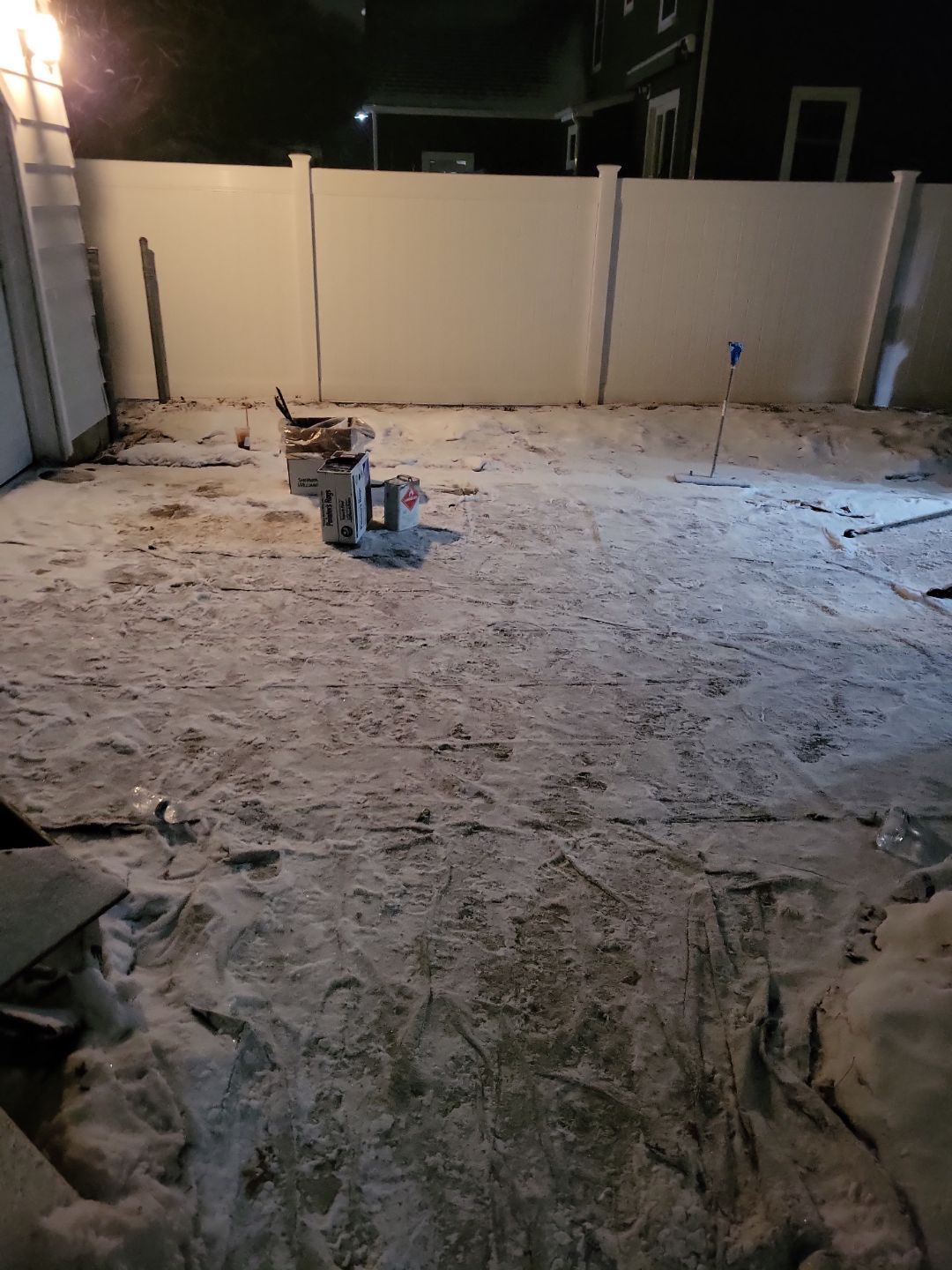 Basement Concrete Floor Coating with Penntek Flake System by Spectrum Painting, LLC
