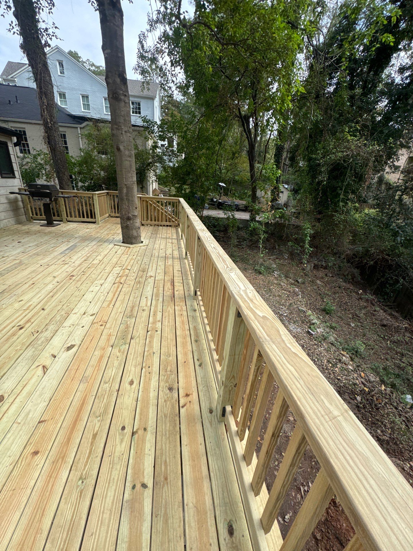 Pressure Treated Pine Deck Build in Atlanta, GA by Nelson Exteriors