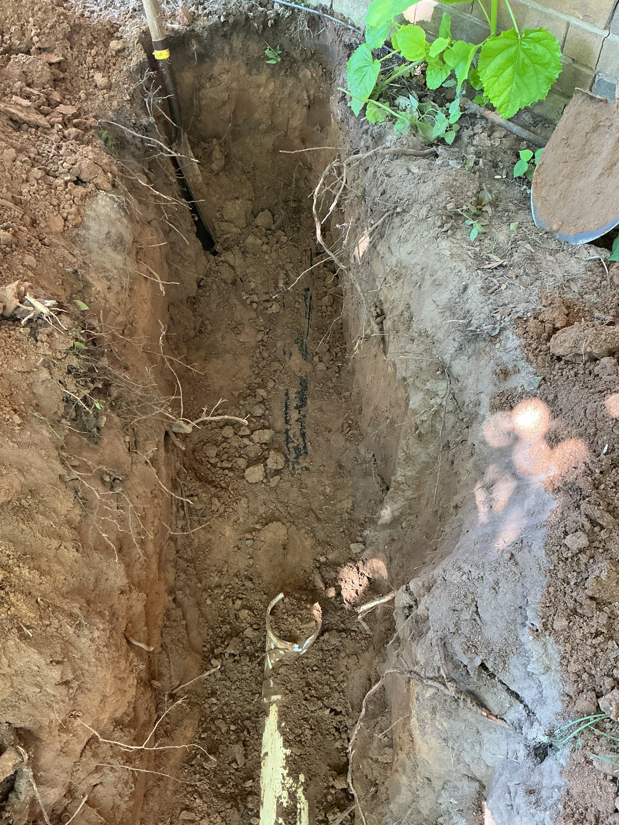 Drain Repipe Project in Mt Vernon by Rub-A-Dub Plumbing