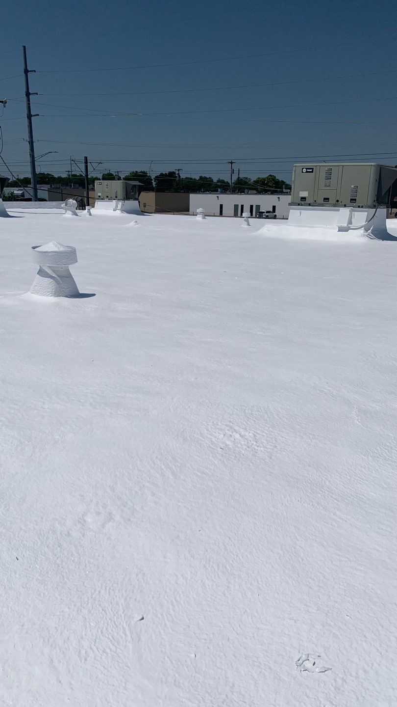 Foam & Metal Roof Restoration – Thermo Sensors (Garland, TX) by All Star Roofing LLC
