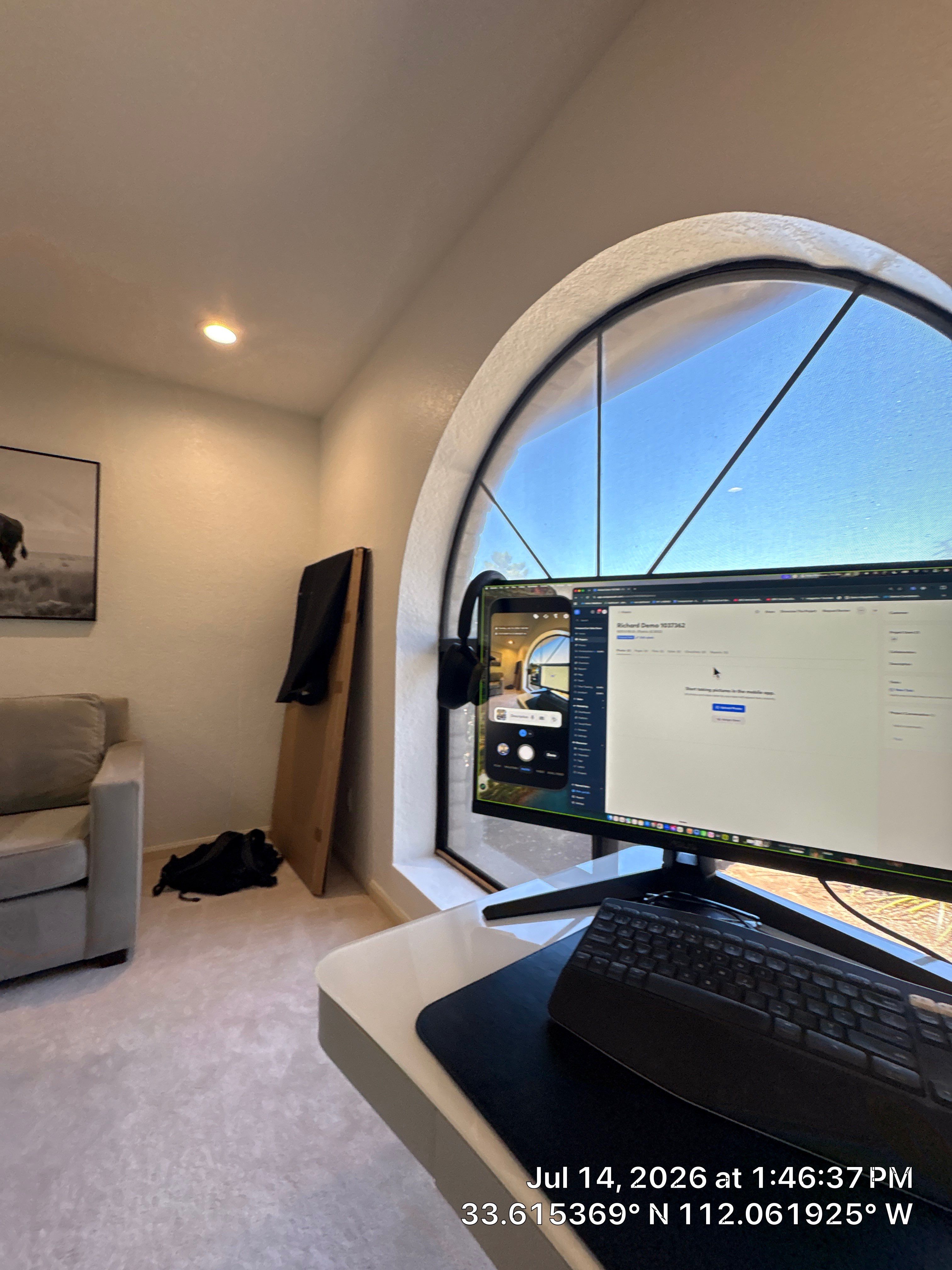 Modern Interior Remodel and Home Office Setup in Phoenix by CompanyCam Sales Demo