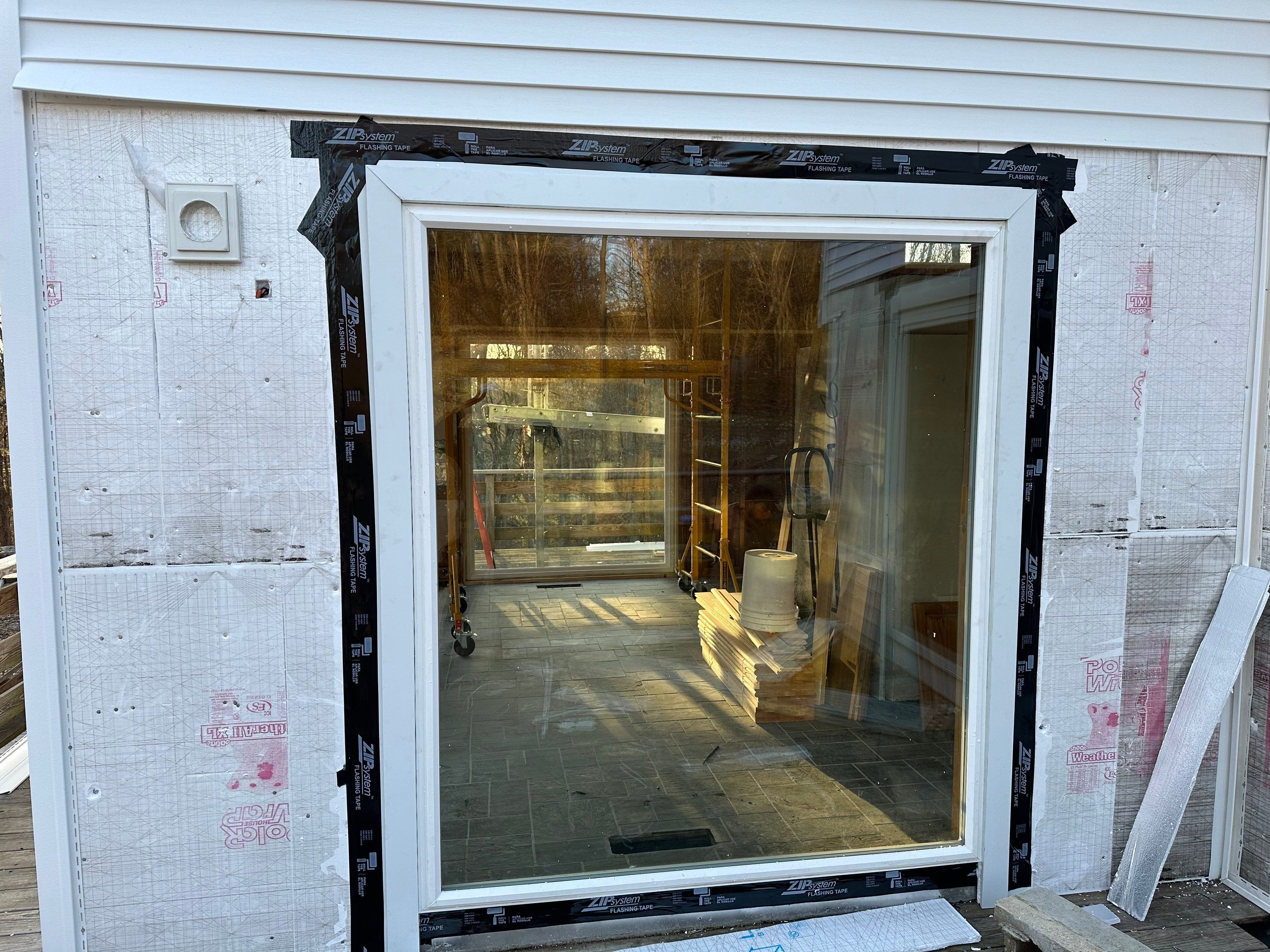 Residential Roofing Installation using Owens Corning TruDefinition Duration AR - Estate Gray & White Double 4 Siding by A Plus Exterior