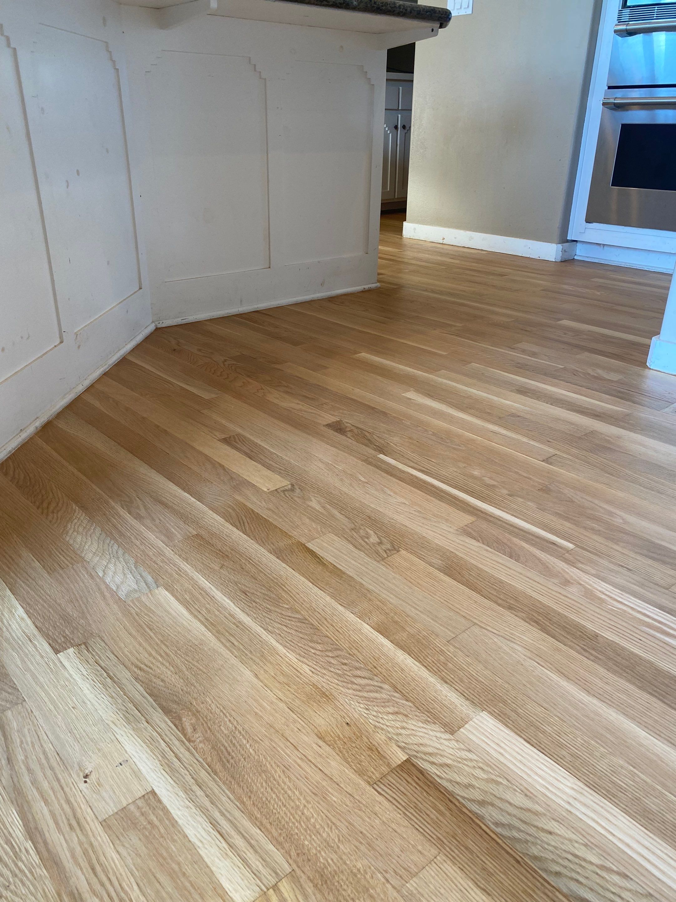 Red Oak Finish and Restore by Footprints Floors South Sacramento