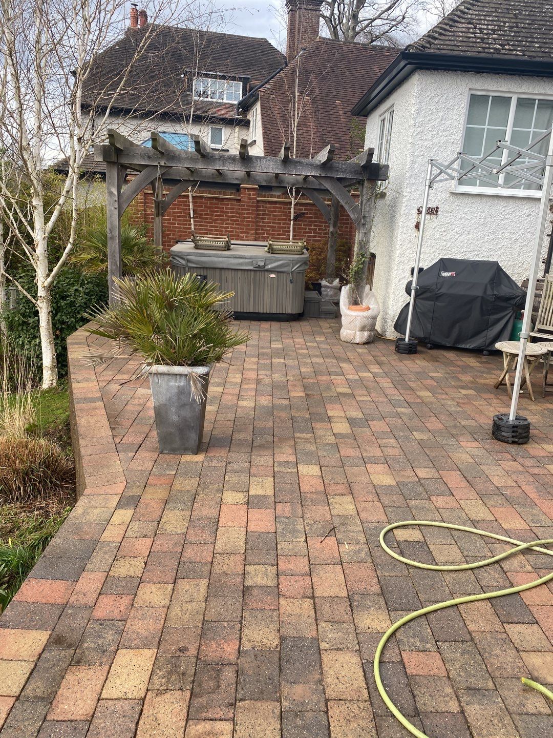 Driveway And Patio Clean using honda 21 ltr/min by Ges Exterior Cleaning ltd