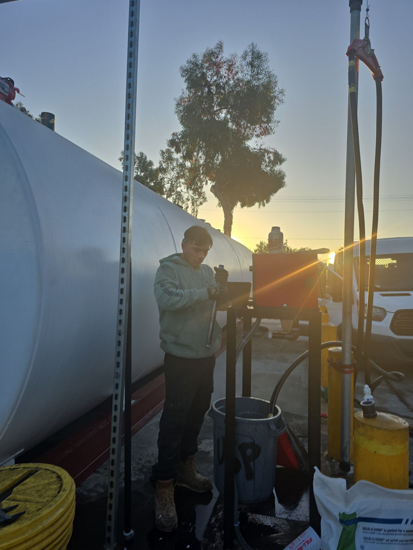 Outdoor Water Tank Installation & Piping Setup by Us Plumbing 