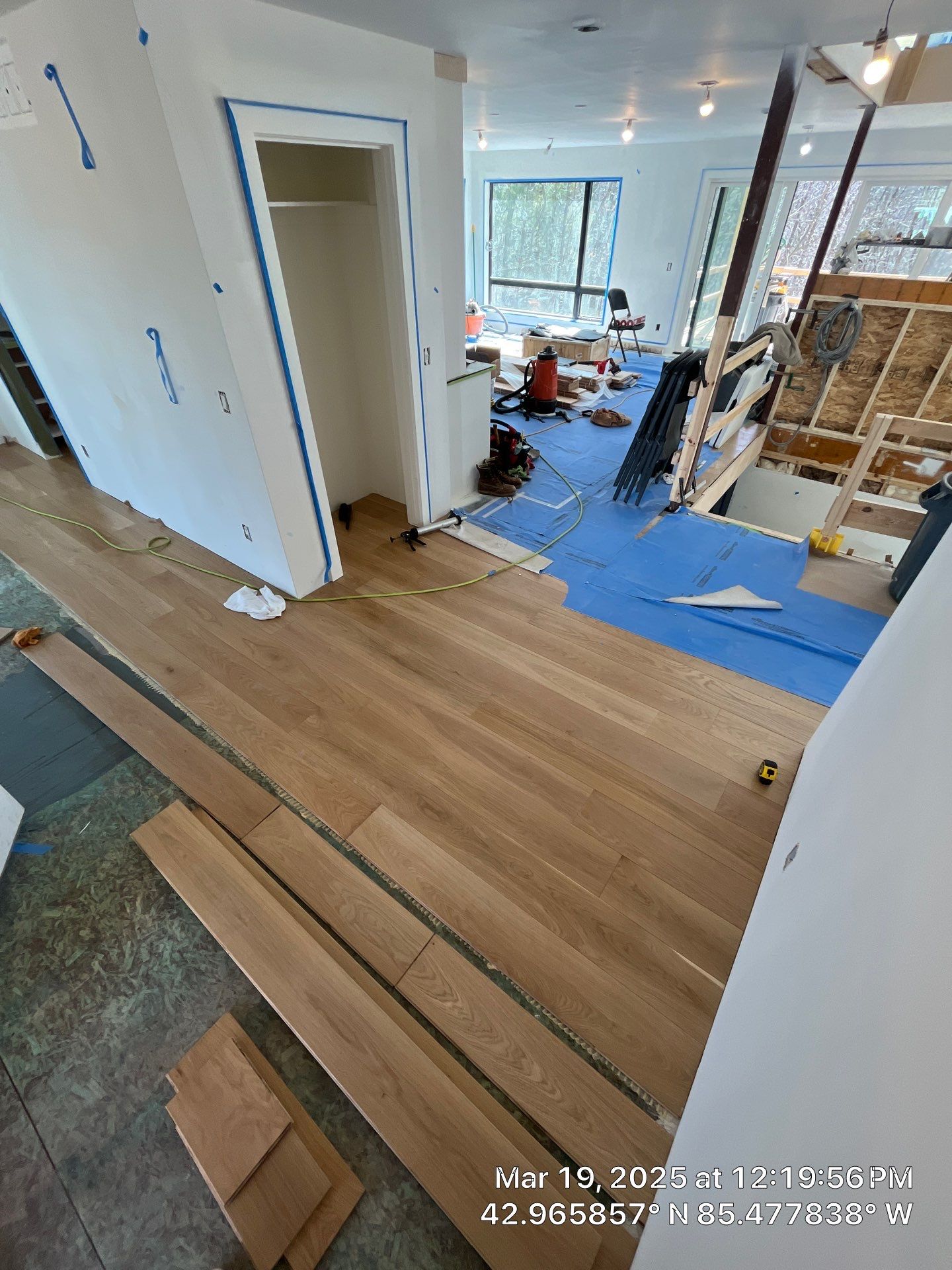 Engineered European White Oak with Matching Custom Stair Nose by RTBaldwin Hardwood Floors