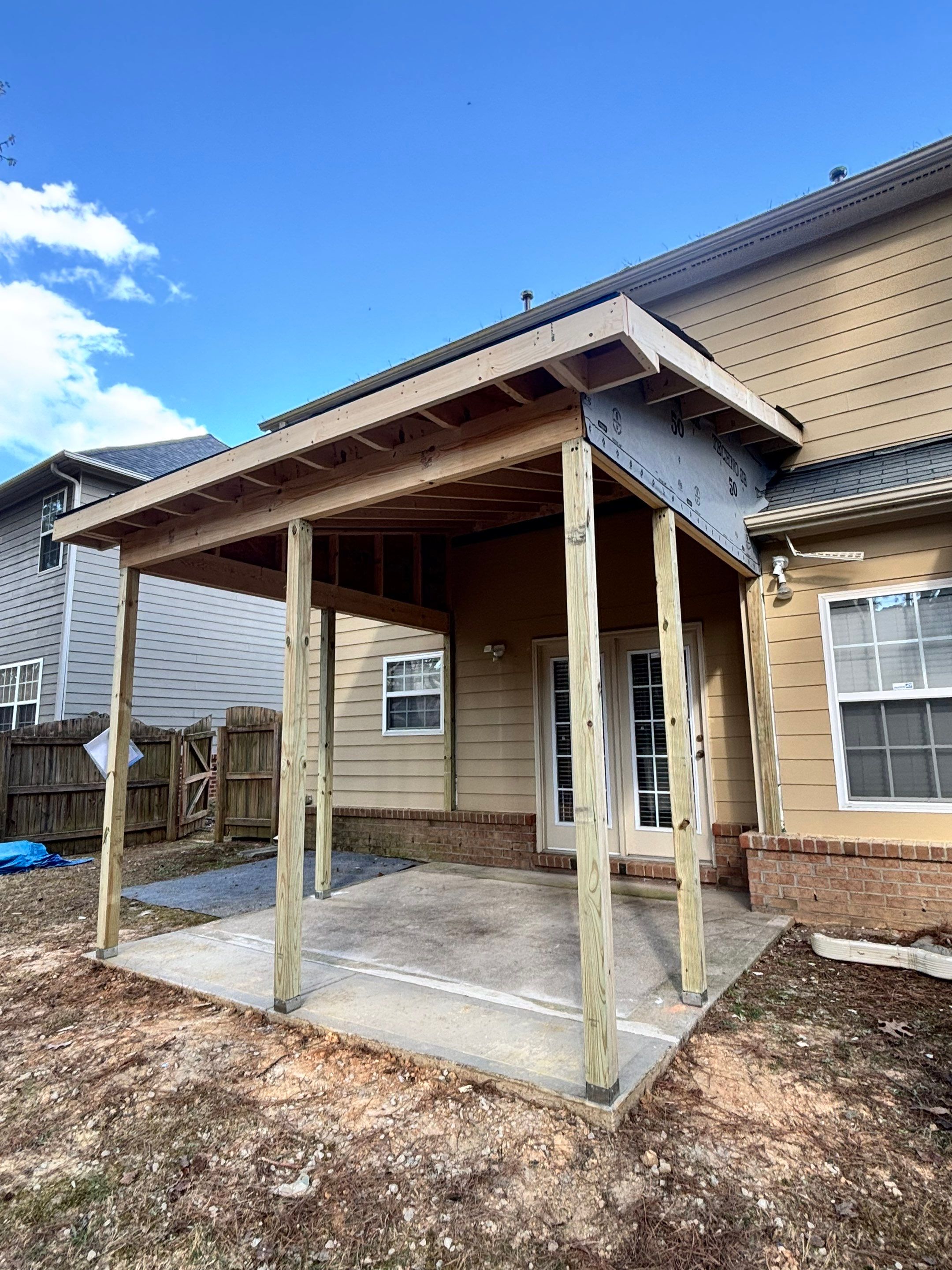 Custom Screen Porch Installation with Beadboard Ceiling in Apex by The Remodeling Company