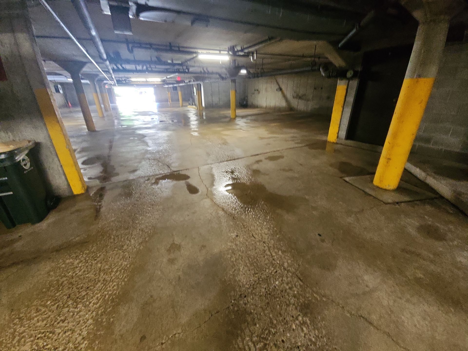 Parking garage cleaning by Northern Power Washing LLC.