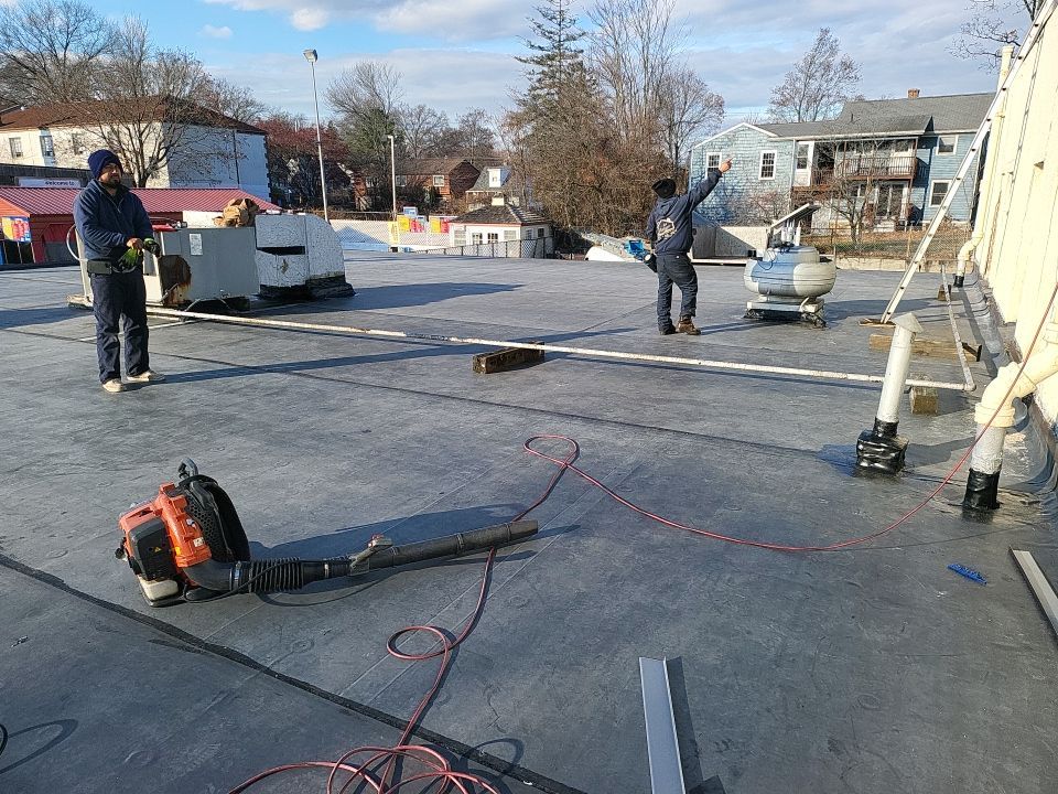 Commercial Roofing Installation using EPDM  by A Plus Exterior
