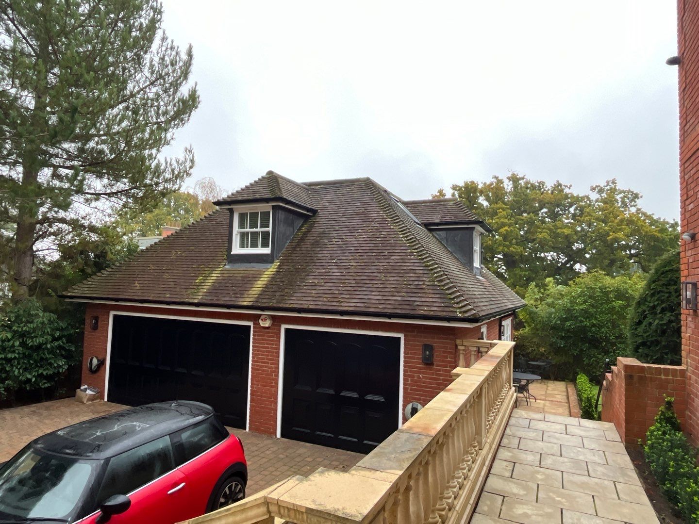 Roof Clean  - Moss Removal - Gutter Clean using Honda 15lpm Low Pressure Washing Machine by Ges Exterior Cleaning ltd