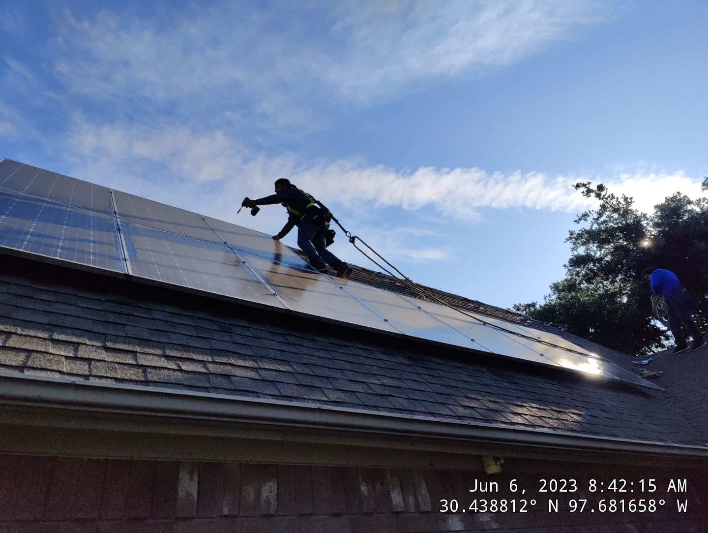 Residential Roofing Installation using IKO Dynasty Class 3 IR Granite Black by DeZign Roofing & Exteriors