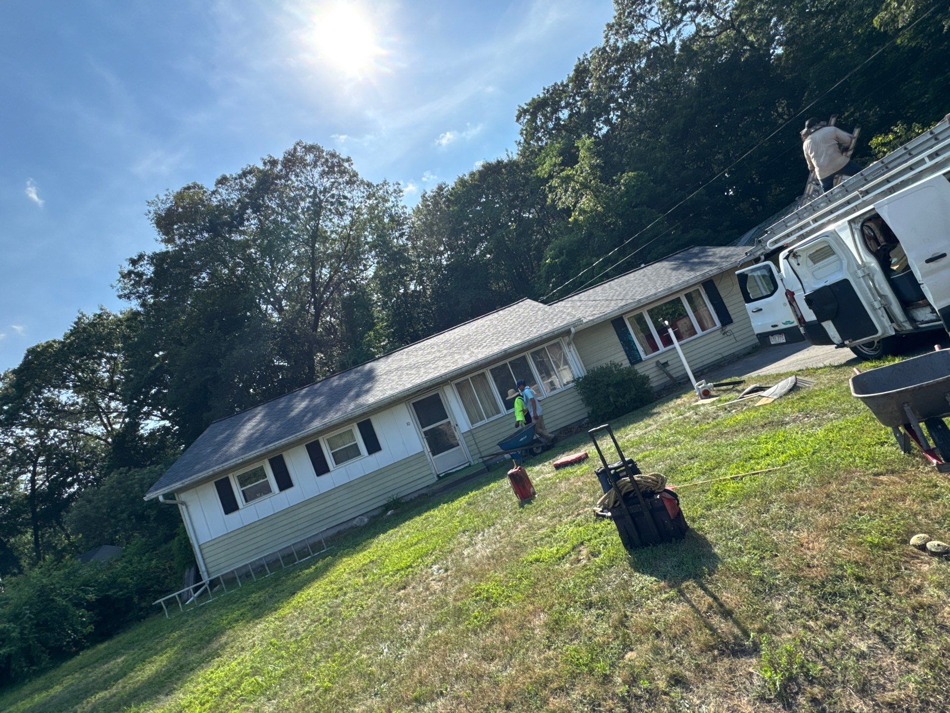 Onyx Black Roof Transformation in Maynard, MA by Mighty Dog Roofing of Greater Middlesex County