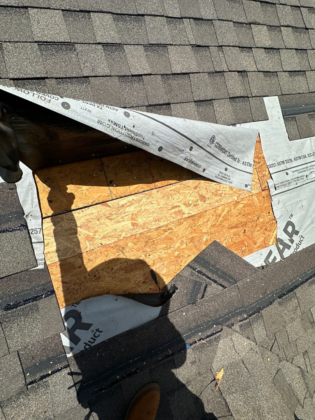 Hail Damage using Owen's Corning Duration (Lifetime) Shingles by Roof Repair Company