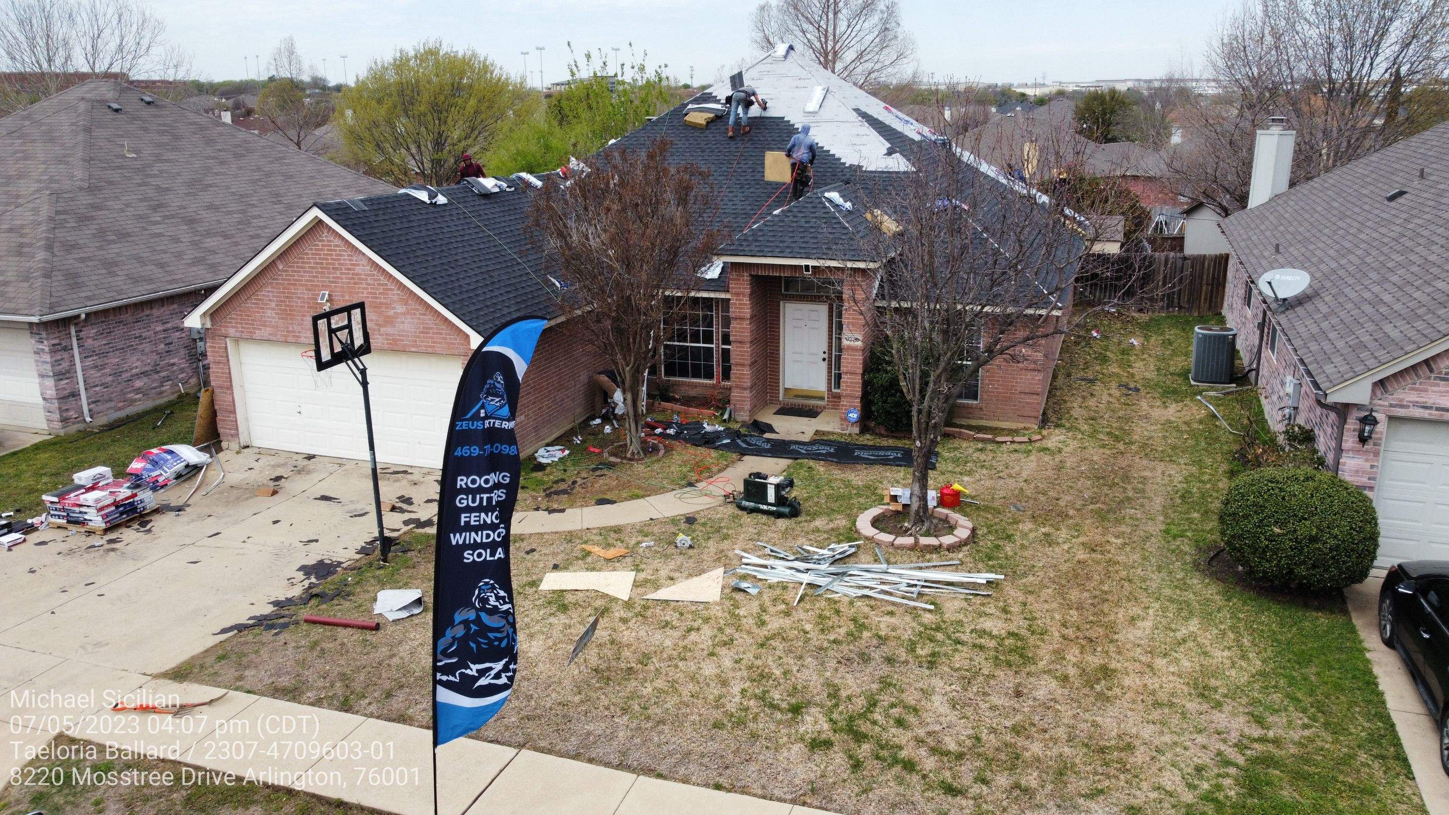 Project in Arlington  by Zeus Exteriors