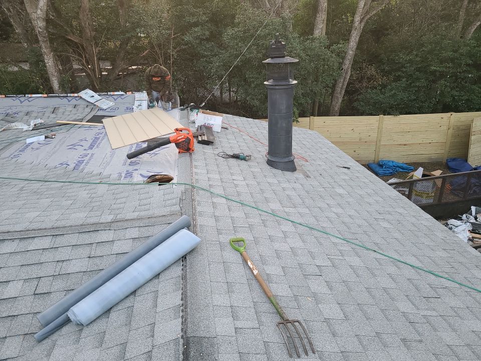 Residential Roofing Installation using ATLAS Pinnacle Pristine Shingles by Harvey Roofing & Construction