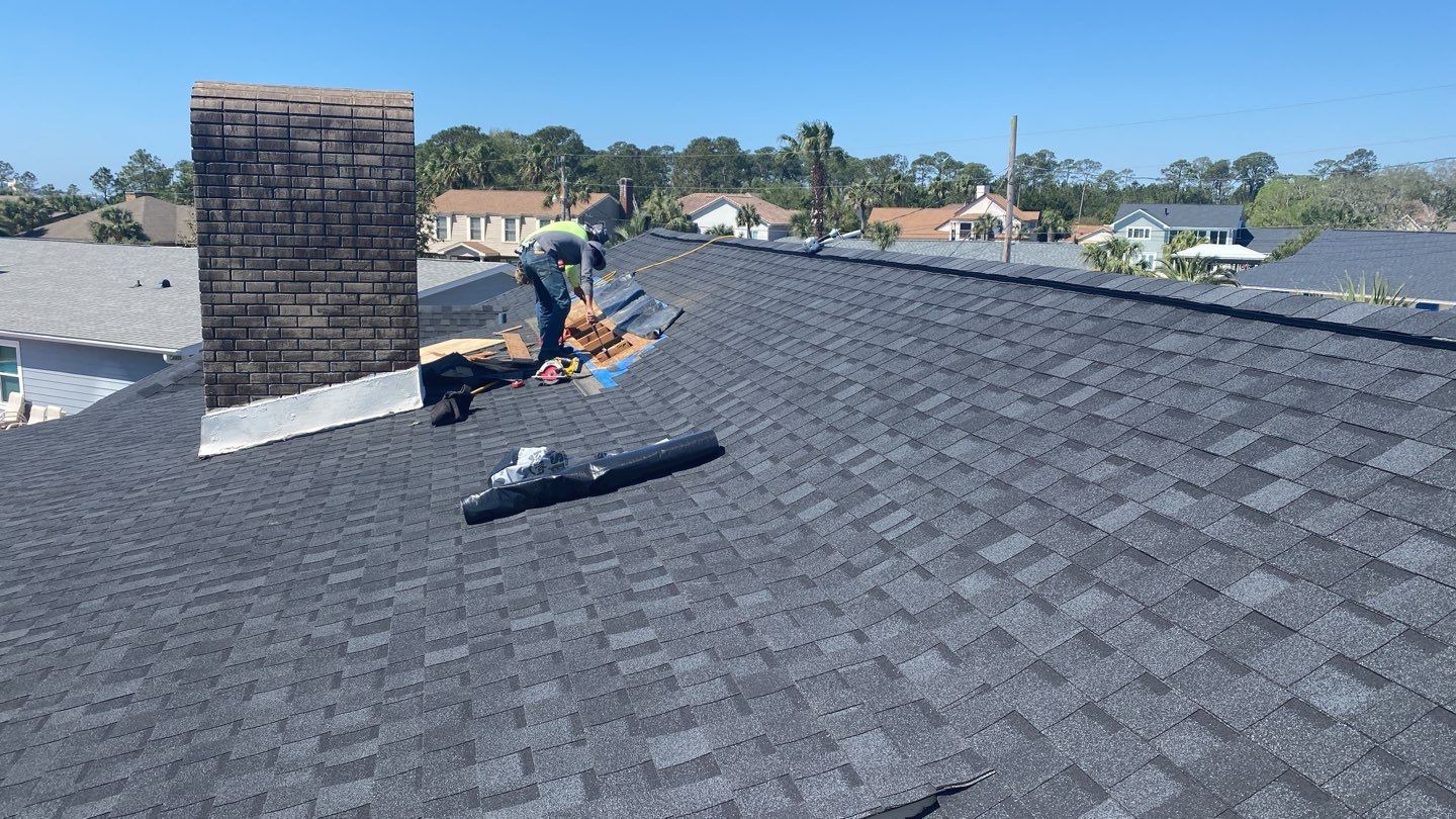 Residential Roof Repair using Certainteed Shingles by Antoine Building Company