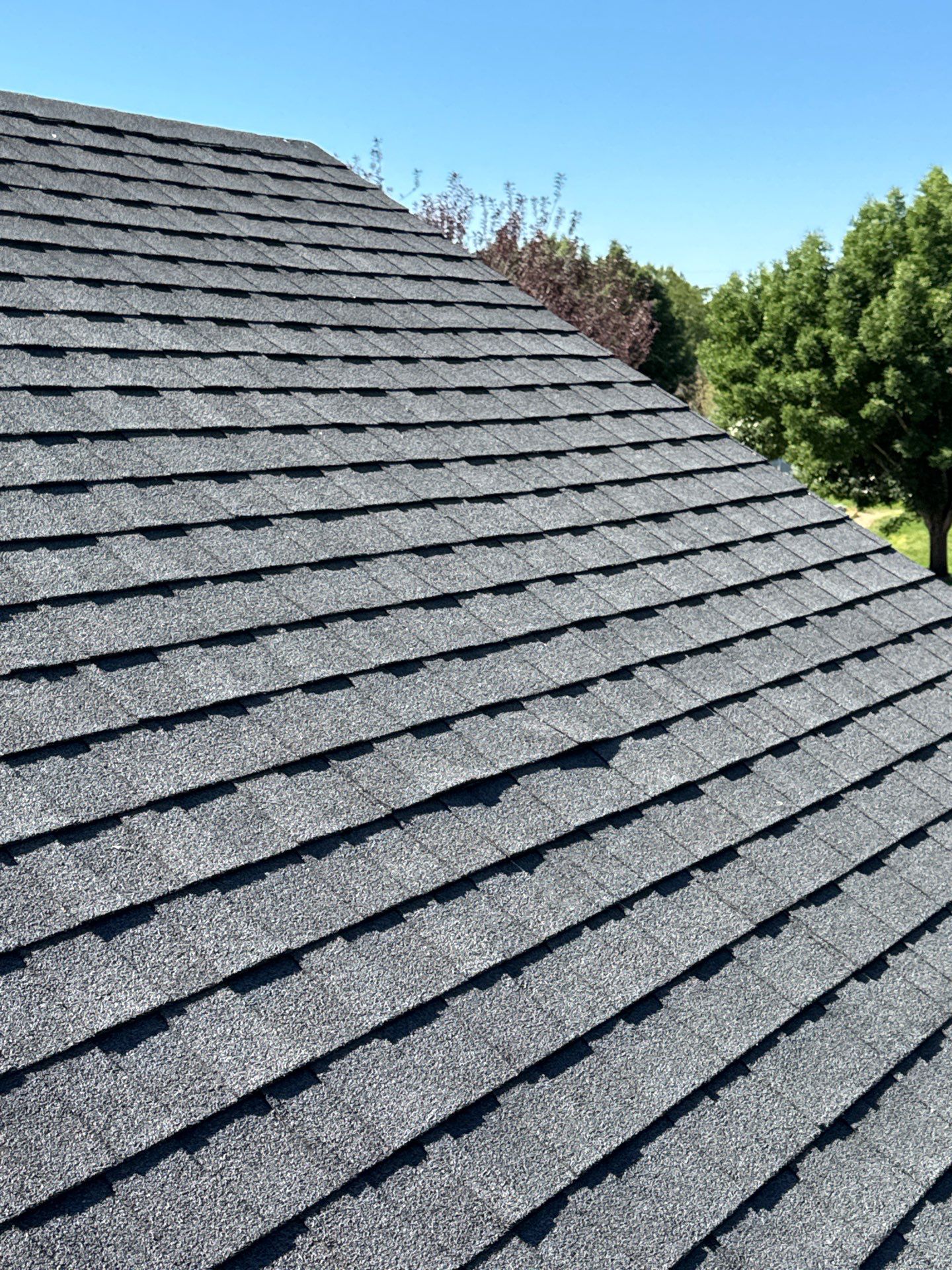 Complete Residential Roof Replacement Featuring Gray Architectural Shingles in Meridian by Olive Roofing