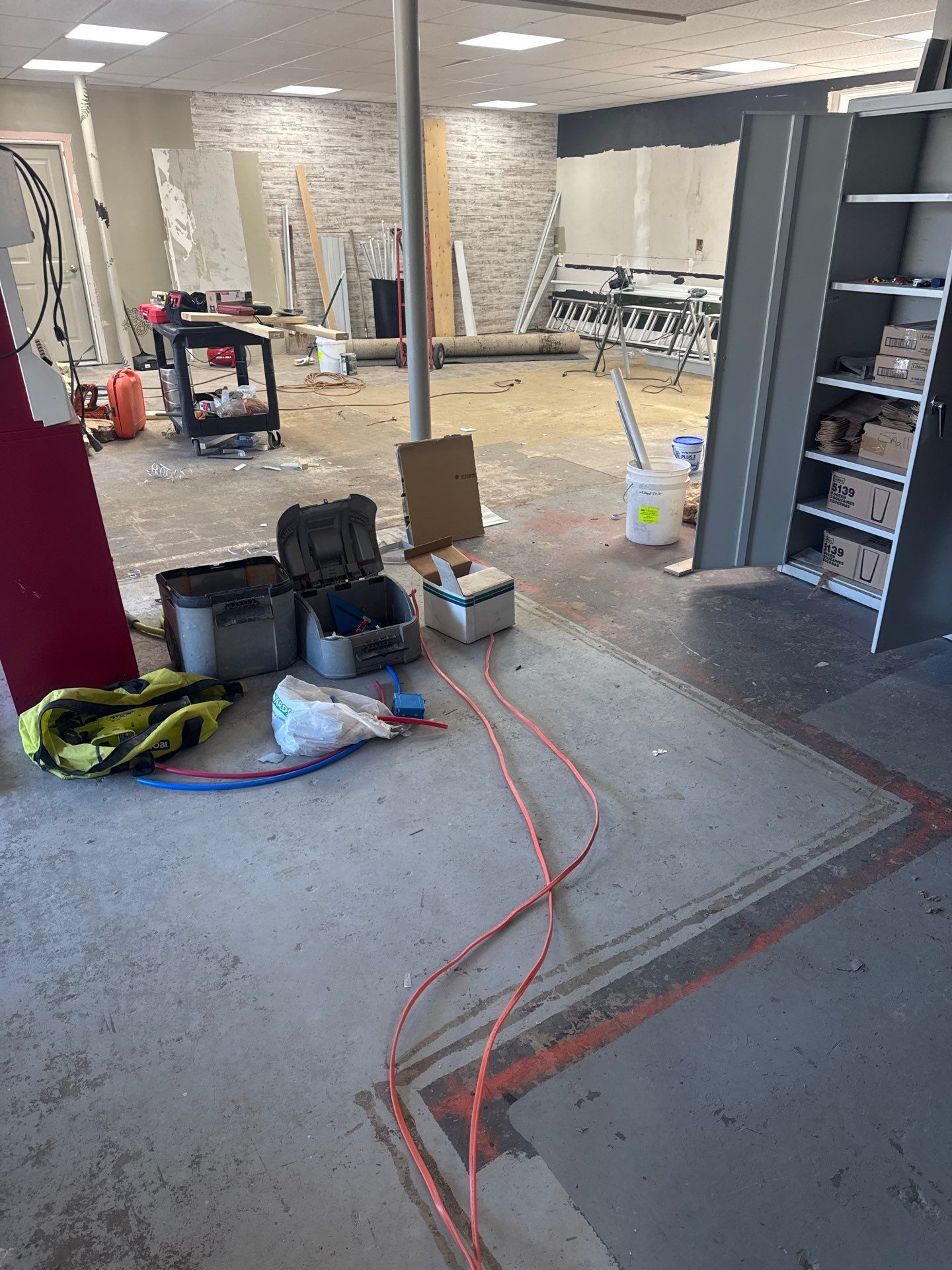 Commercial Epoxy Flake Floor Installation and Concrete Refinishing in Montague by Gordon Painting