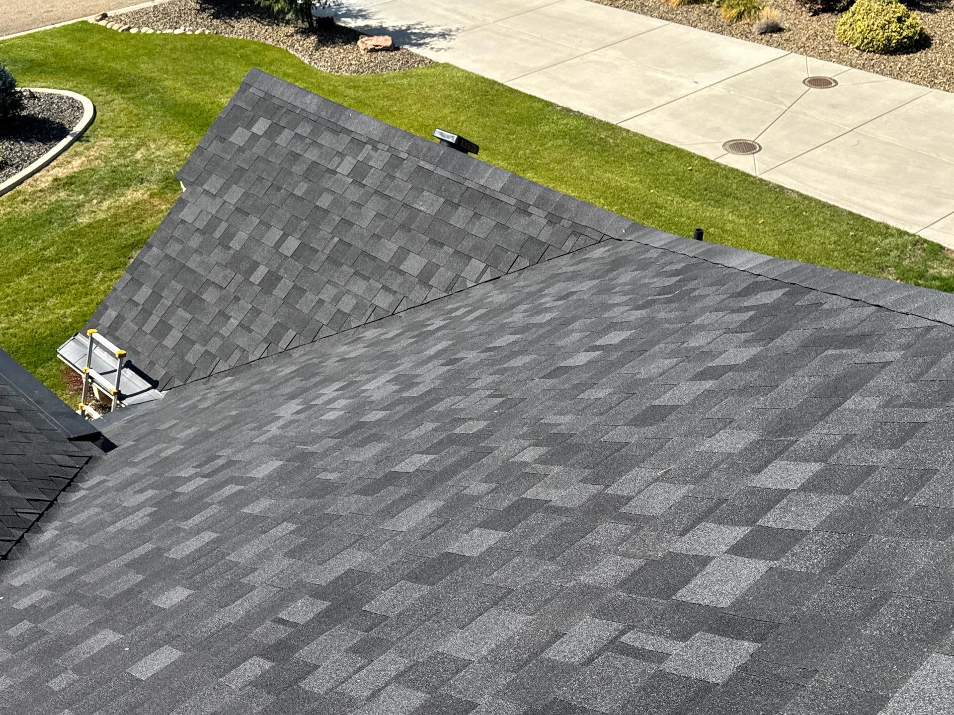 Middleton Residential Roof Replacement with Dark Grey Architectural Shingles by Olive Roofing