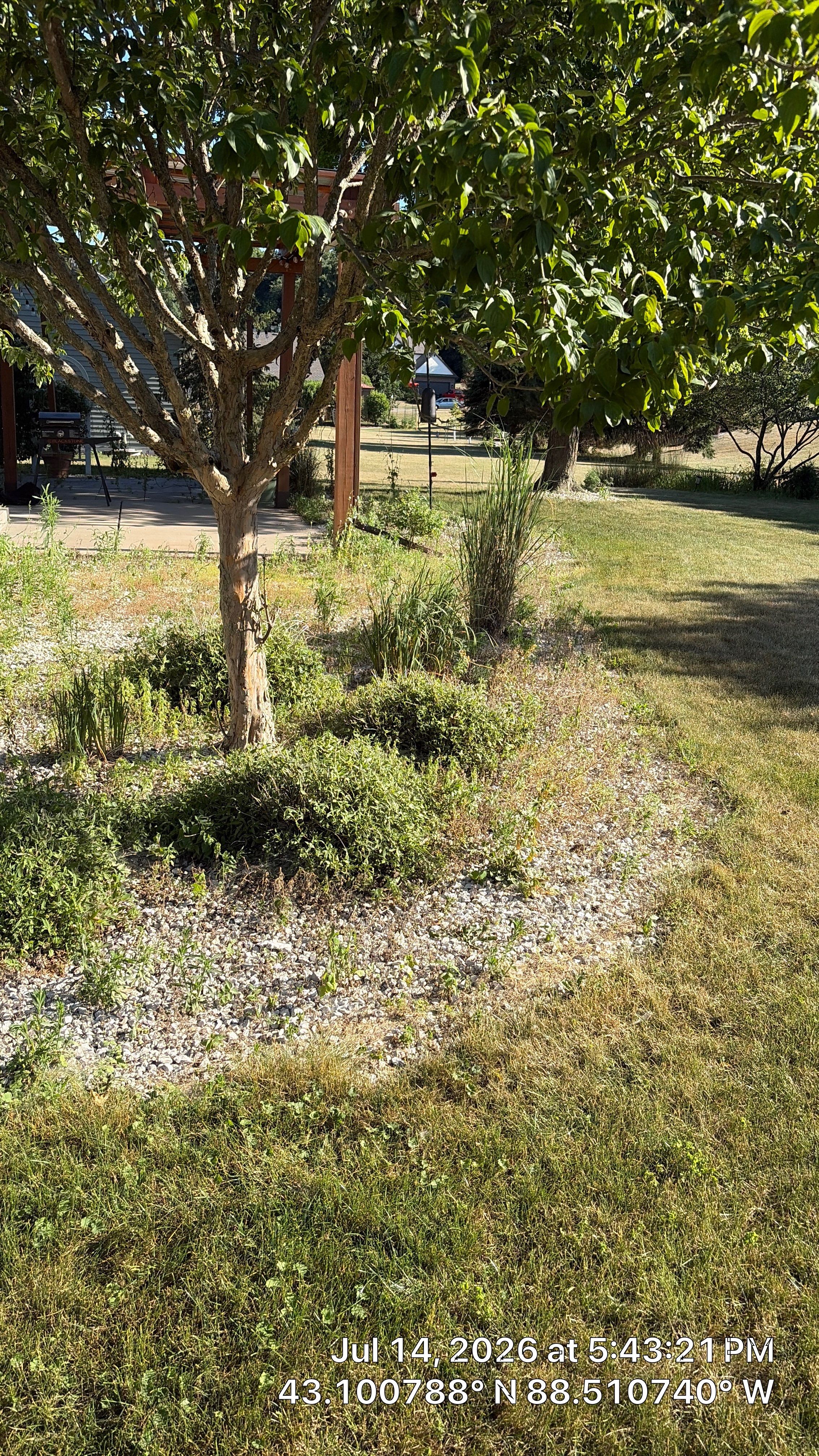 Decorative Stone and River Rock Landscaping for Oconomowoc Residence by CompanyCam Sales Demo