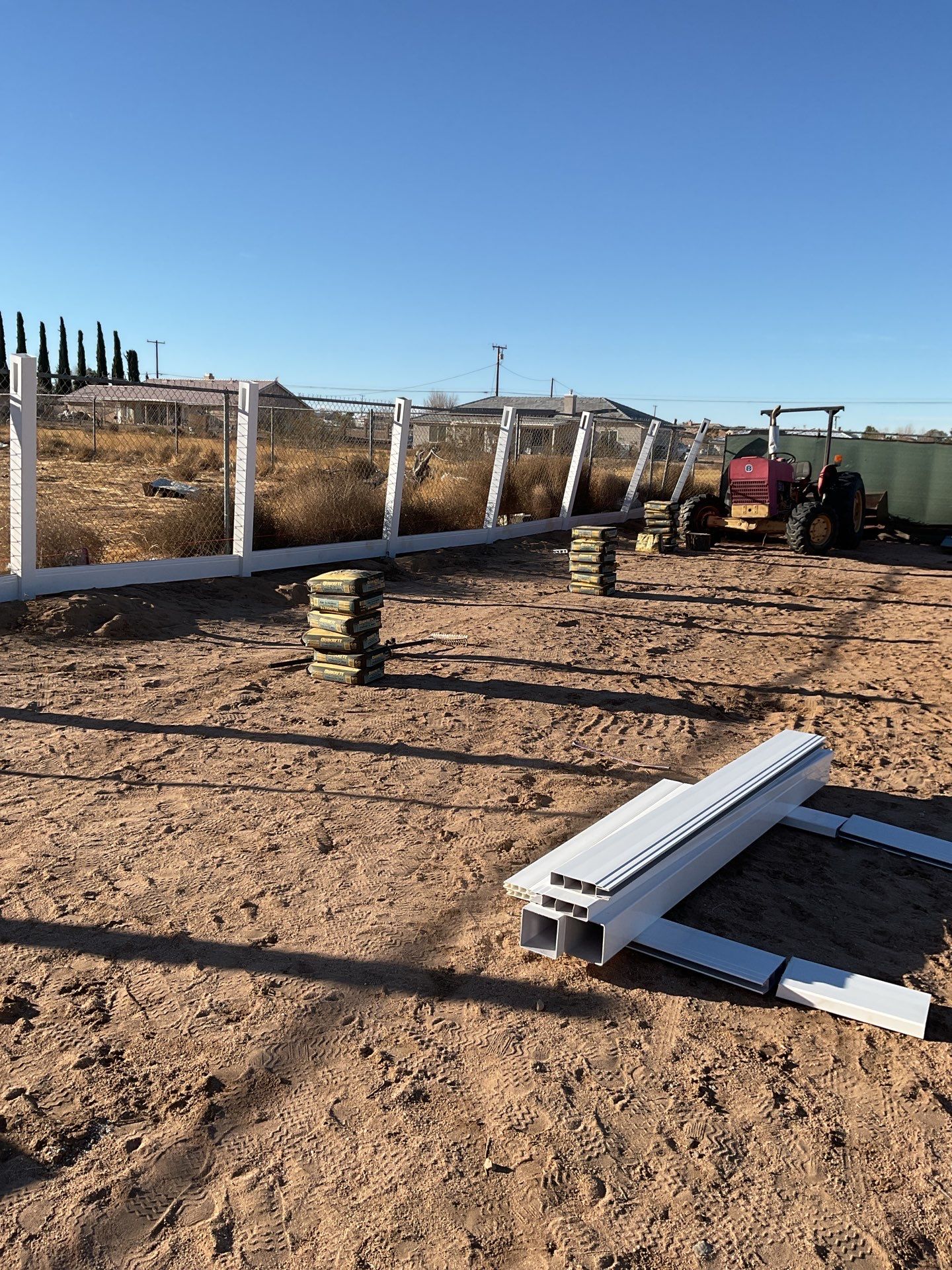 Replacement of old chain link fence by Fence Guys Inc. 