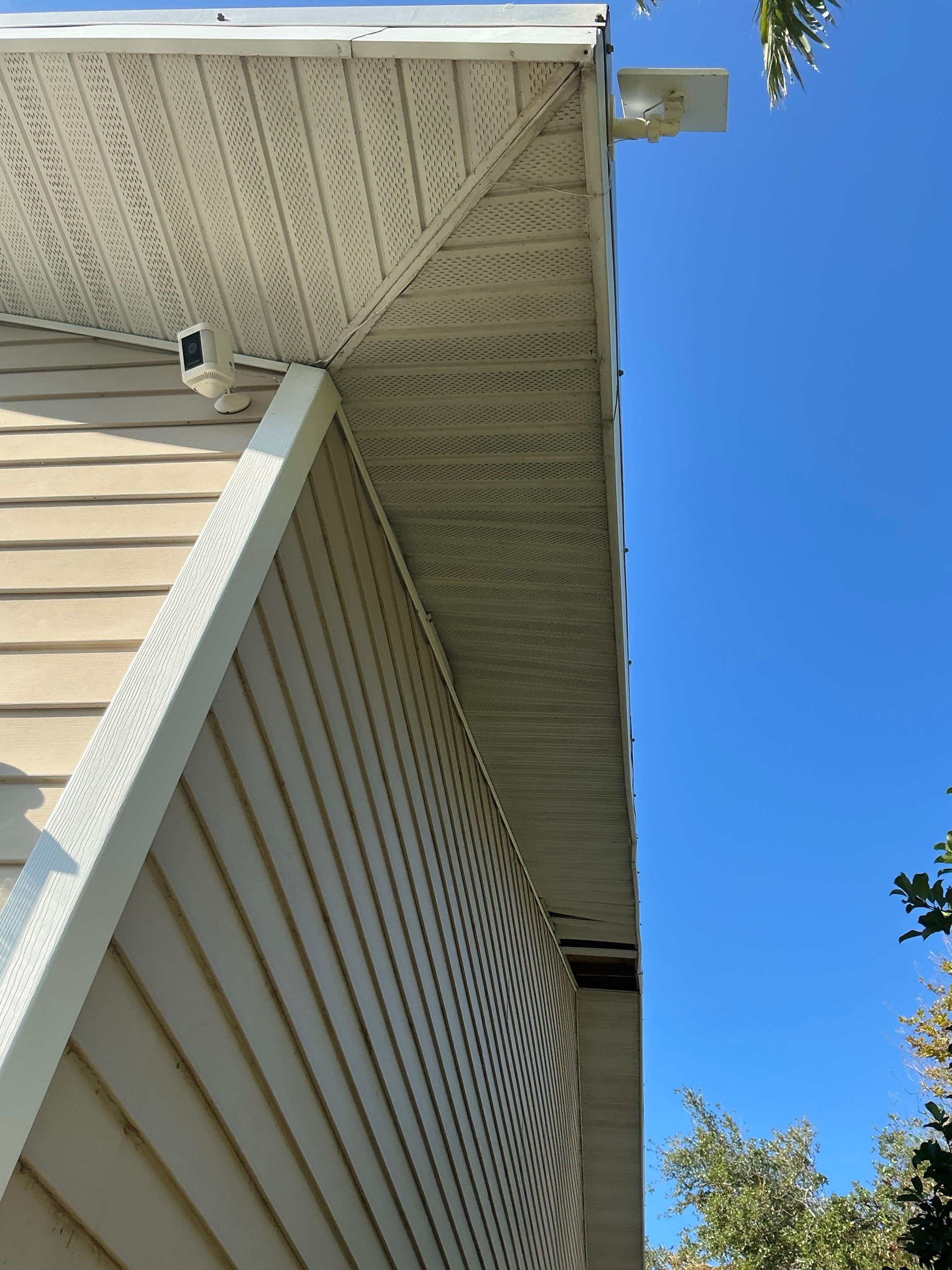 Soffit Repair and New Splash Guard Installation Palmetto FL by Gutter Professors