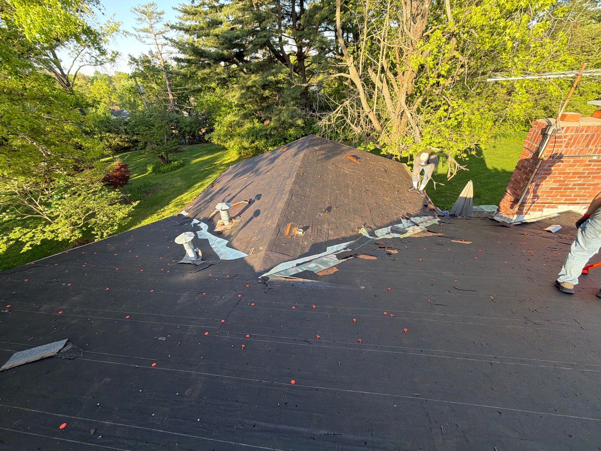 Architectural Shingle Roof Installation and Decking Replacement in Chesterfield by Acute Roofing And Exteriors 