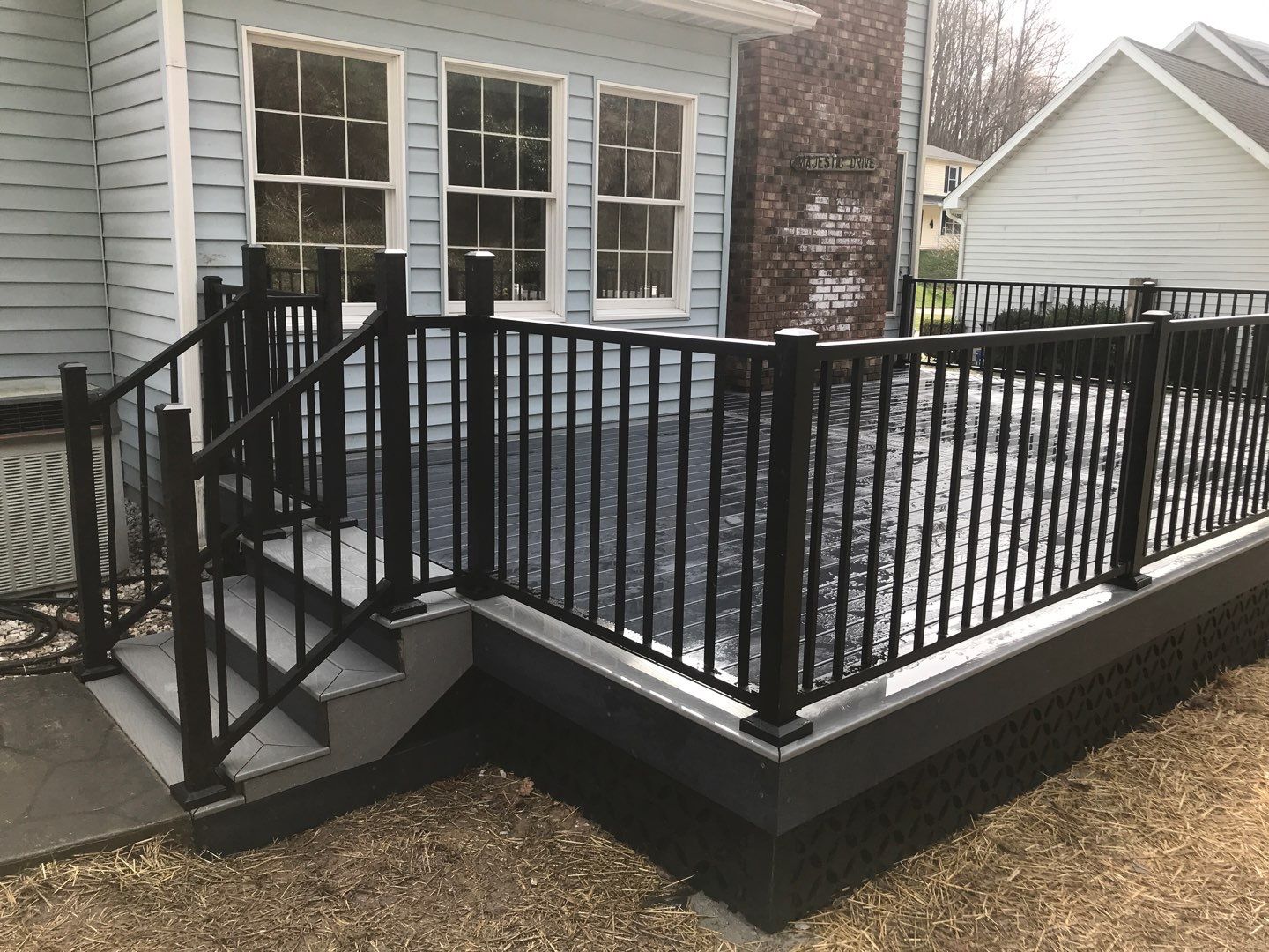 Deck Installation using Trex Decking and Railing  by Secure Construction Company Inc