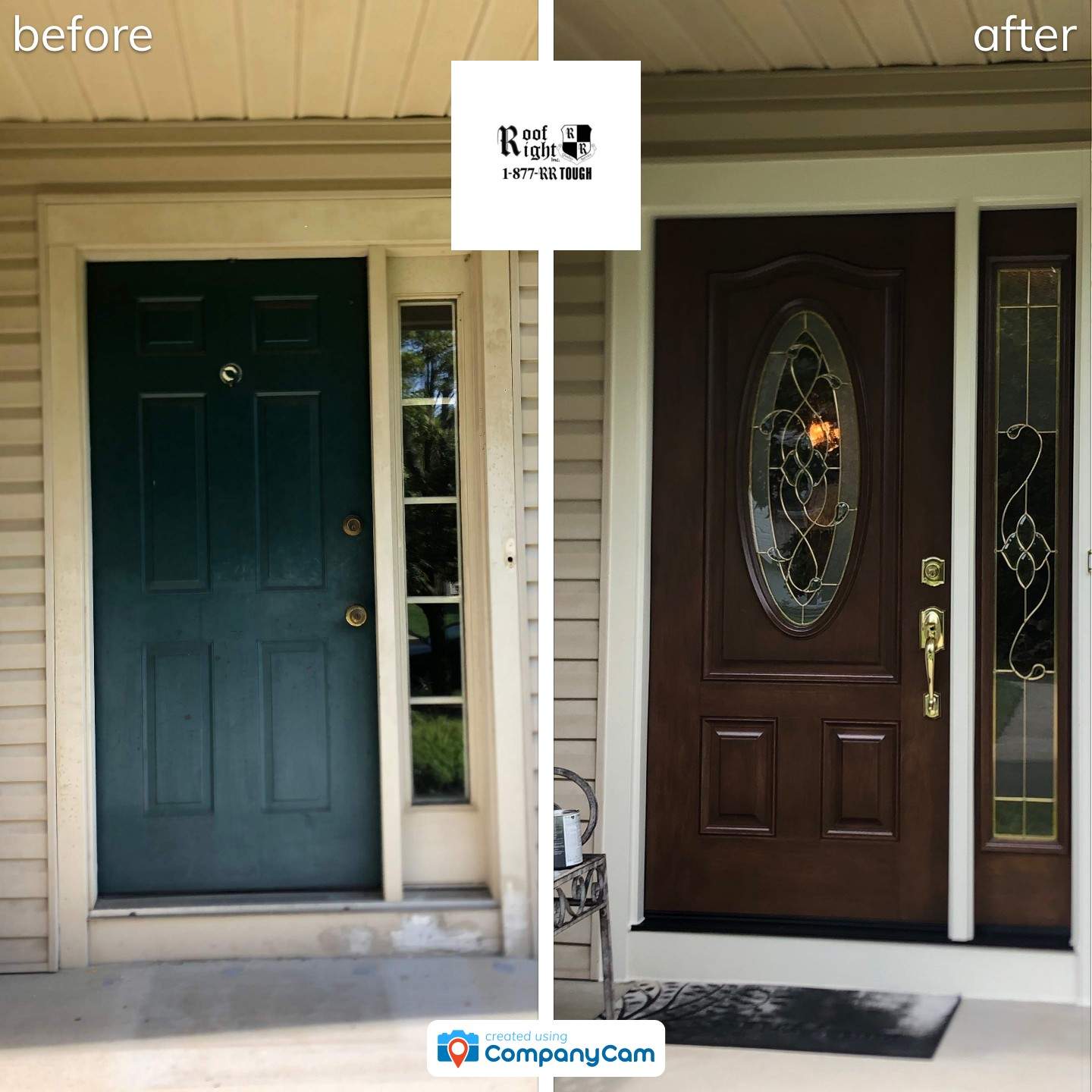 Door Installation using Provia Signet by Roof Right Inc