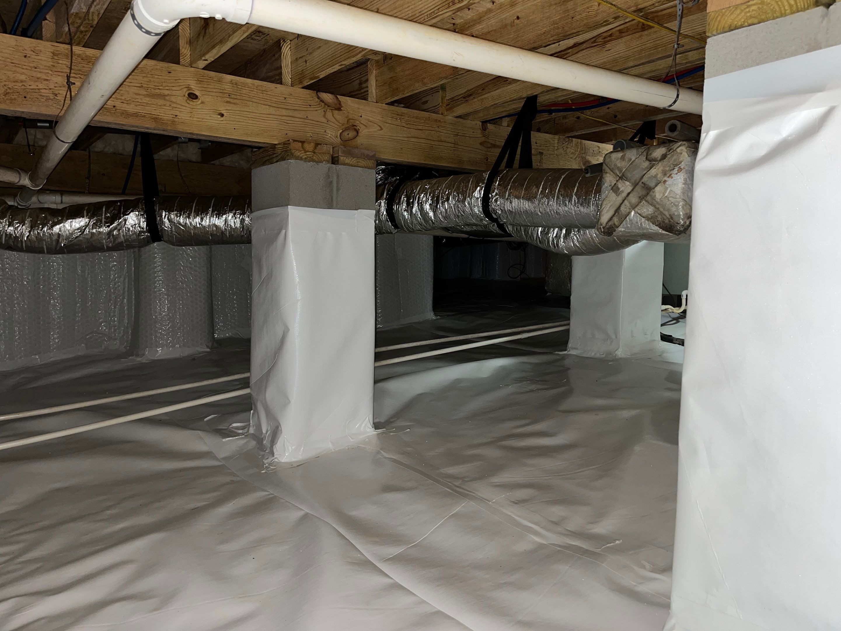Impact Choice Encapsulation with French Drain, Mold Removal, and Crawlspace Door by Impact Crawlspace
