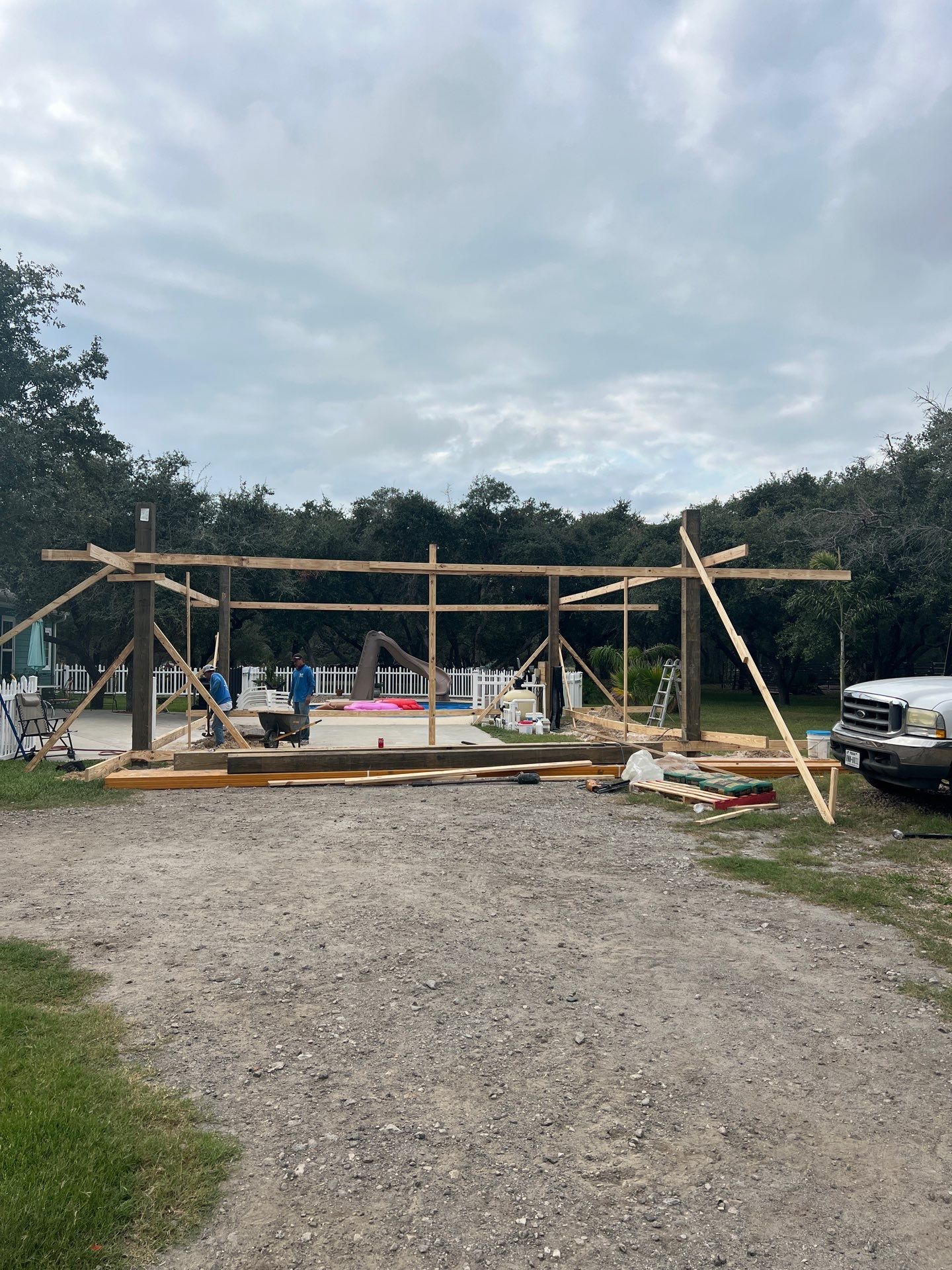 Poolside Pink Top by Bayfront Roofing and Construction