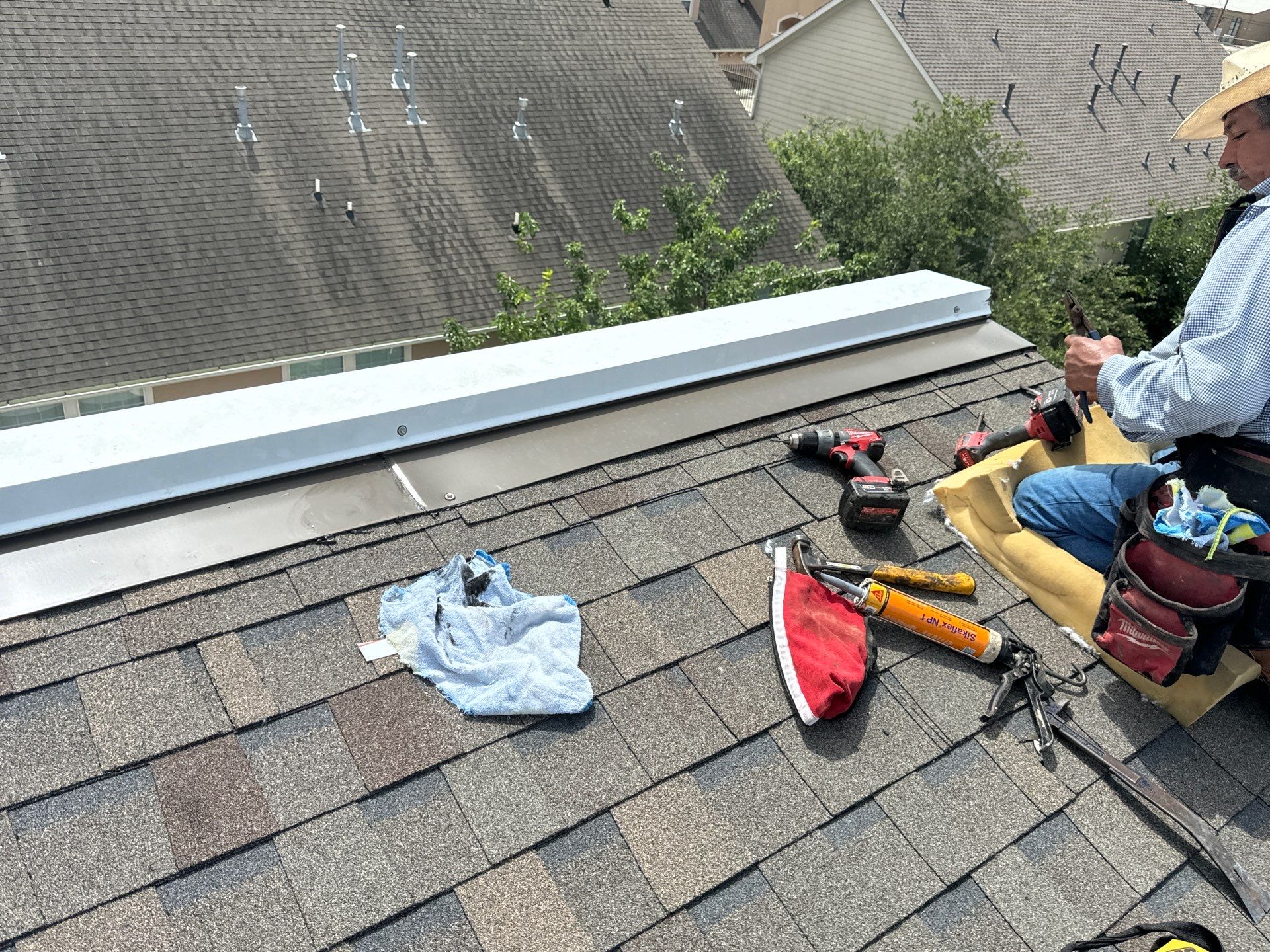 Project in Houston, TX by Associates Roofing Unlimited