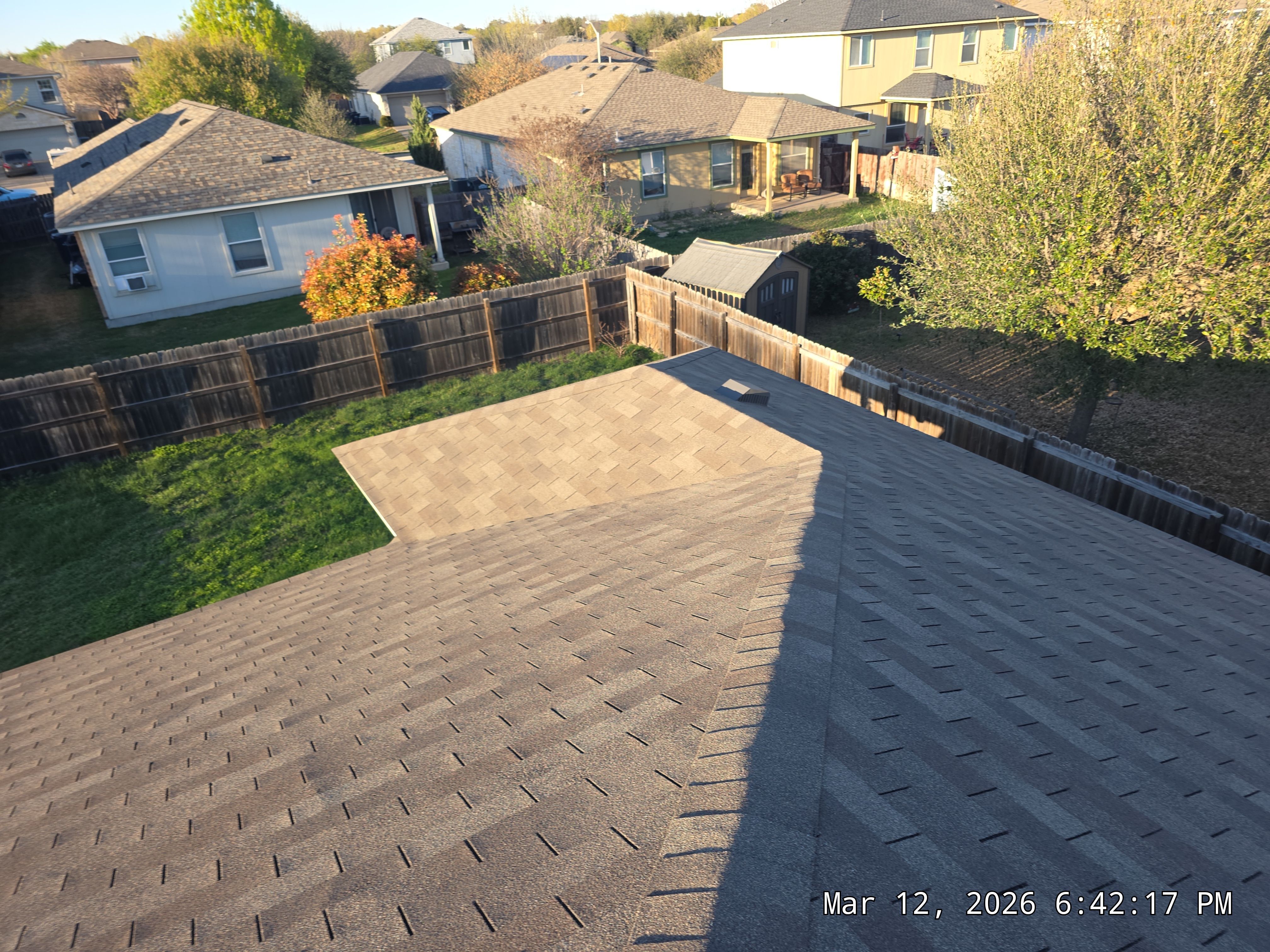 Residential Roof Replacement and Storm Damage Restoration in Leander by Caliber Restoration LLC