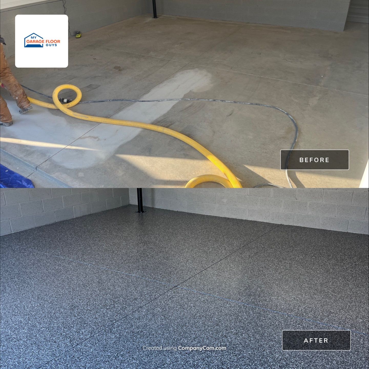 Garage Floor Coating using Wombat by My Garage Floor Guys