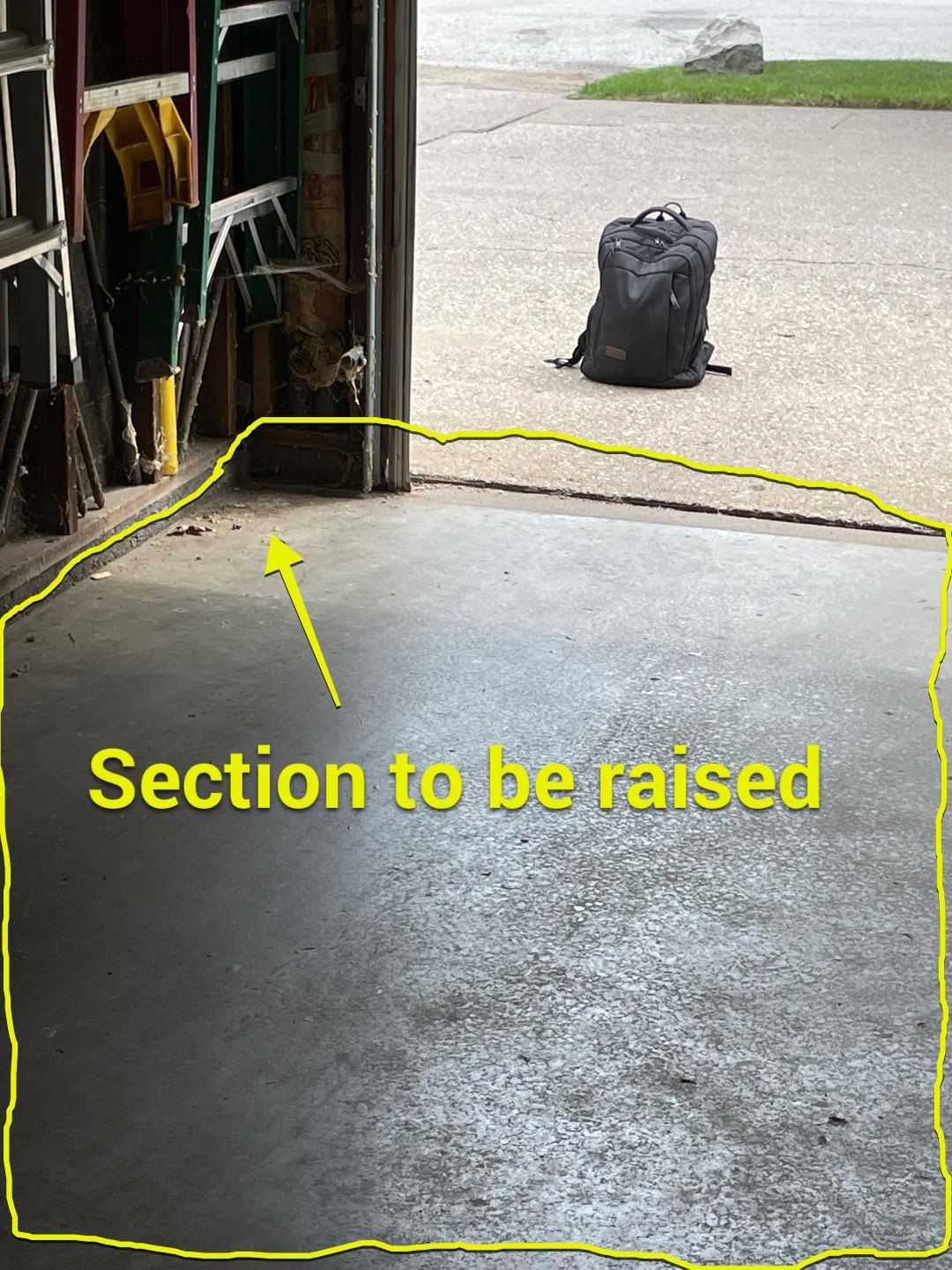 Concrete Raising using Polyfoam Injection and Bottle Jacks by ACE Waterproofing & Basement Solutions