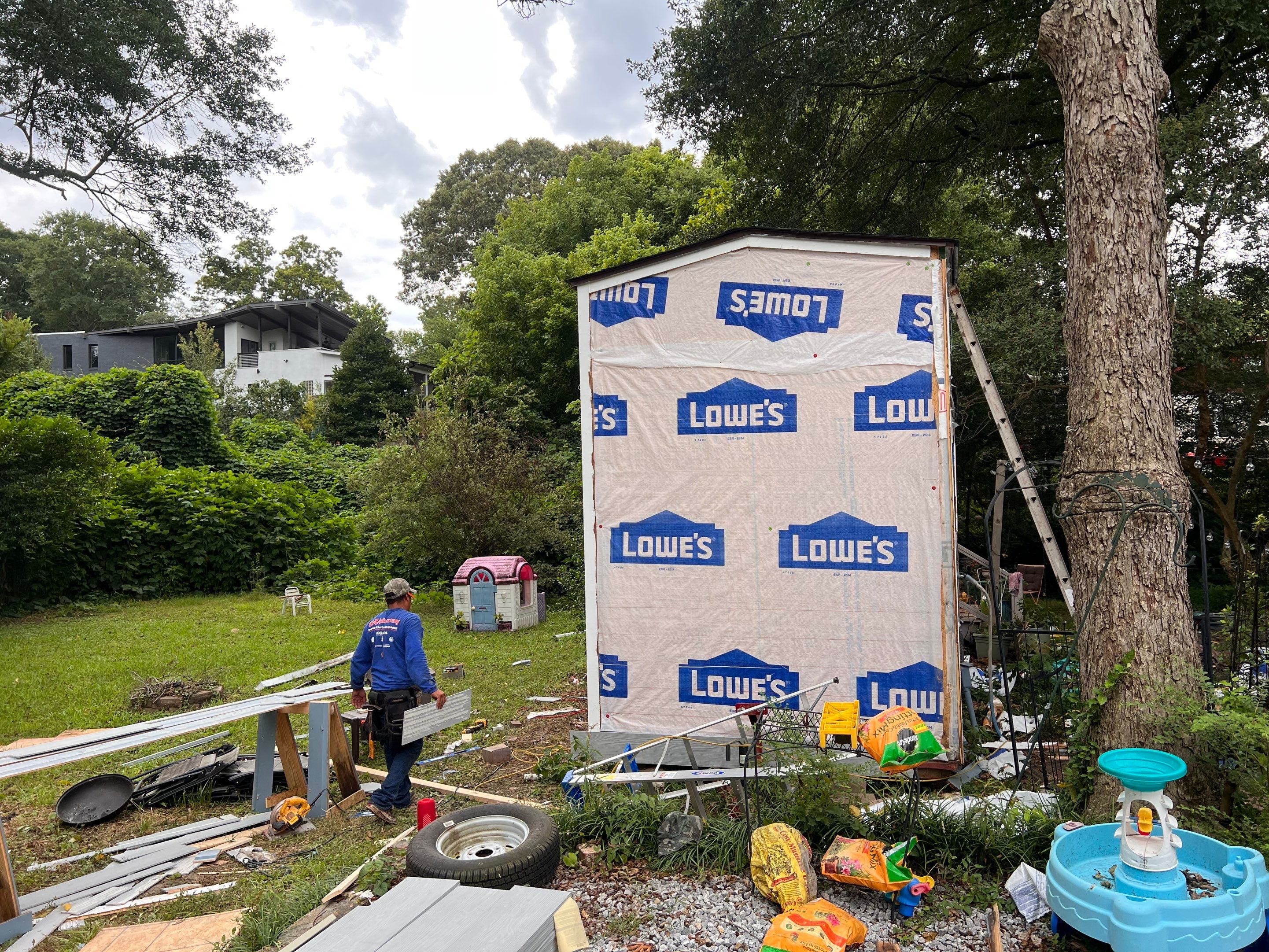 tiny home remodel- siding,paint,roofing by Nailed It Roofing & Remodeling LLC